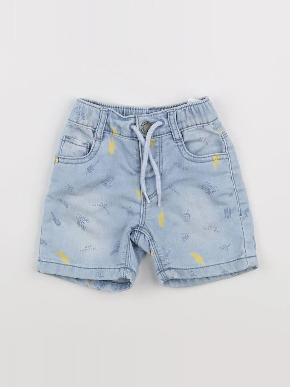 IKKS - short bleu - 3 mois