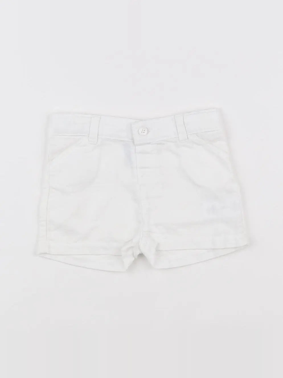 Petit Bateau - short blanc - 6 mois