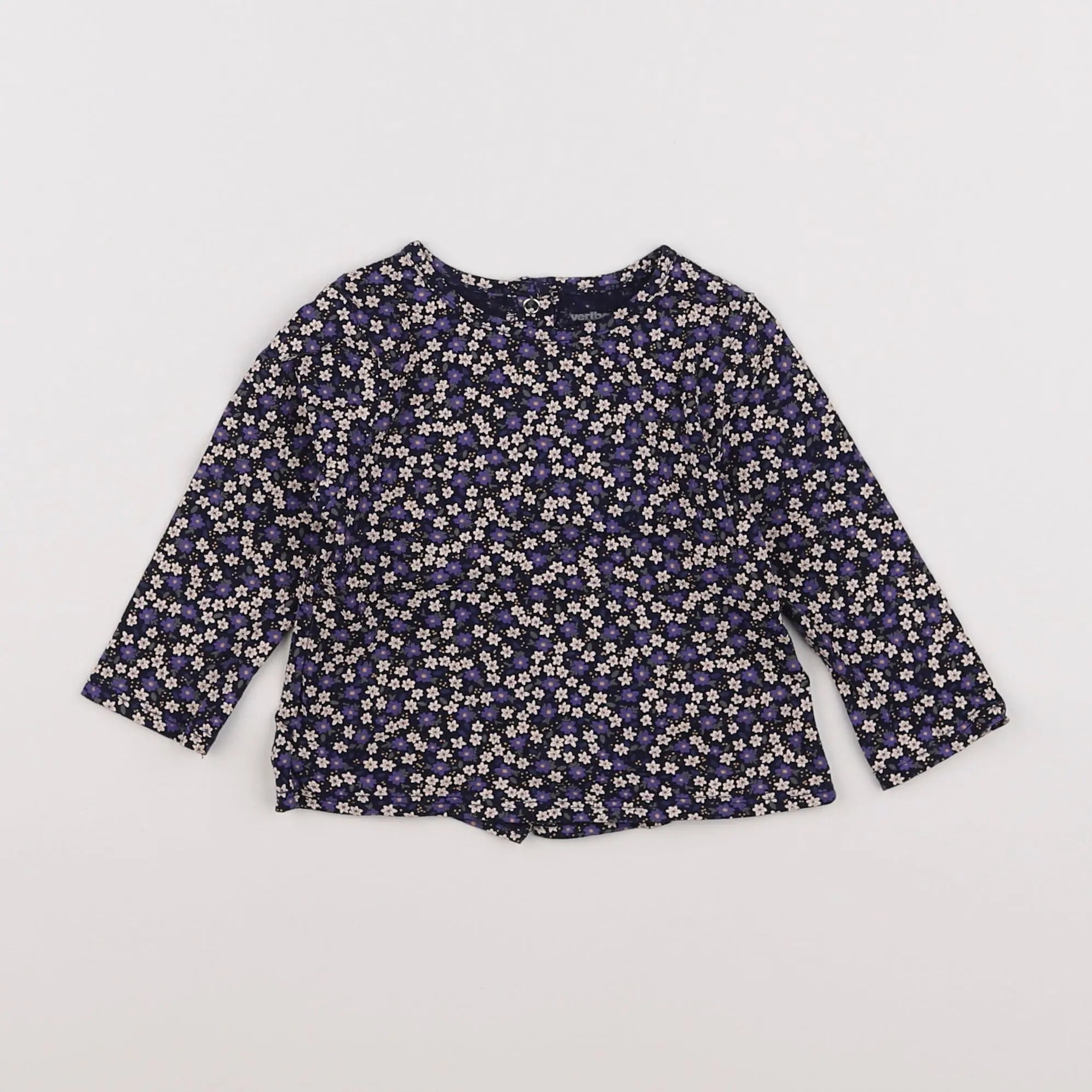 Vertbaudet - tee-shirt bleu - 6 mois