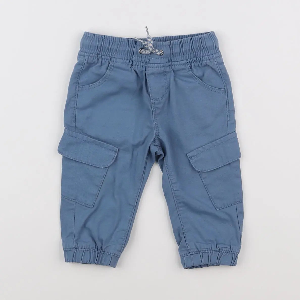 Vertbaudet - pantalon bleu - 9 mois