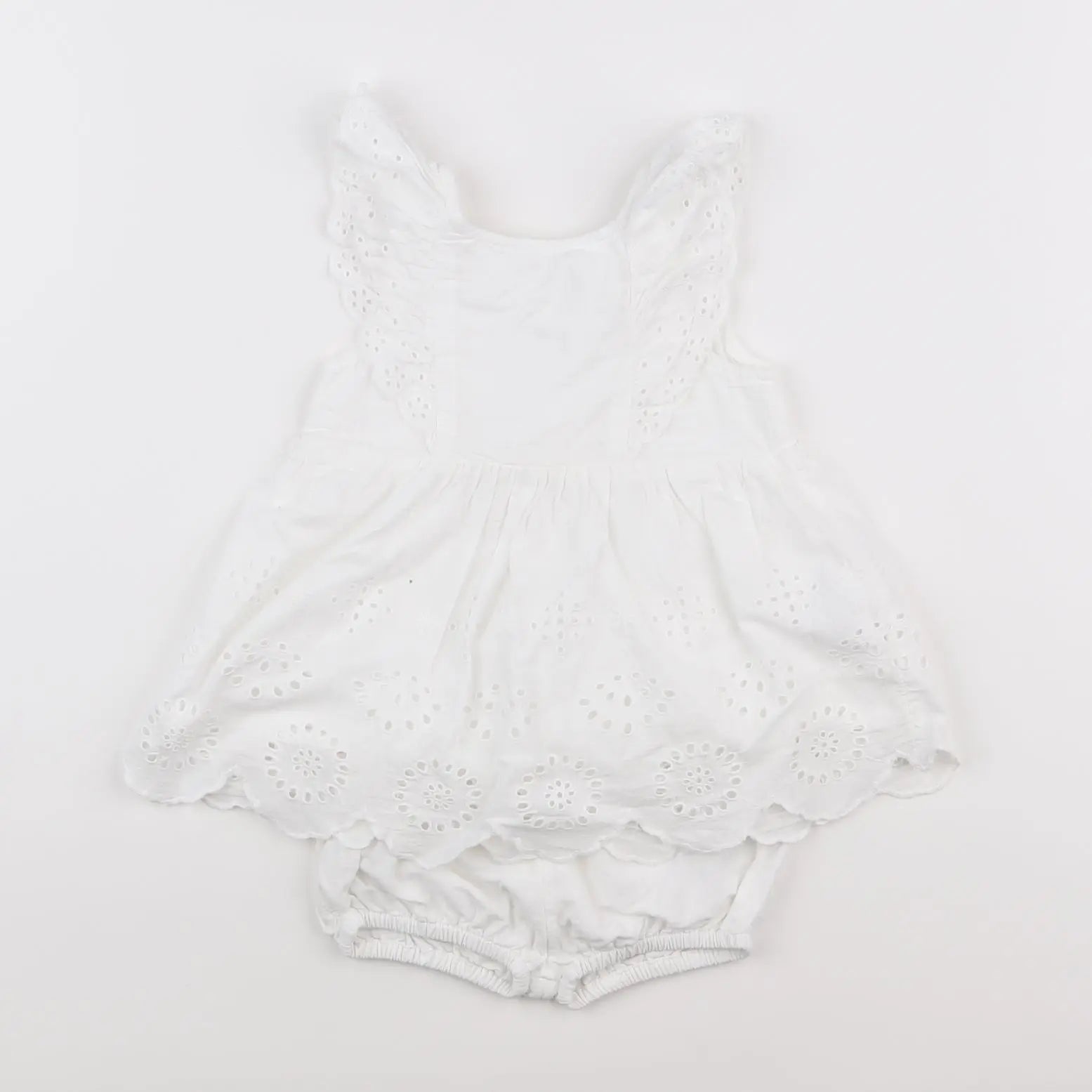 Vertbaudet - robe blanc - 9 mois
