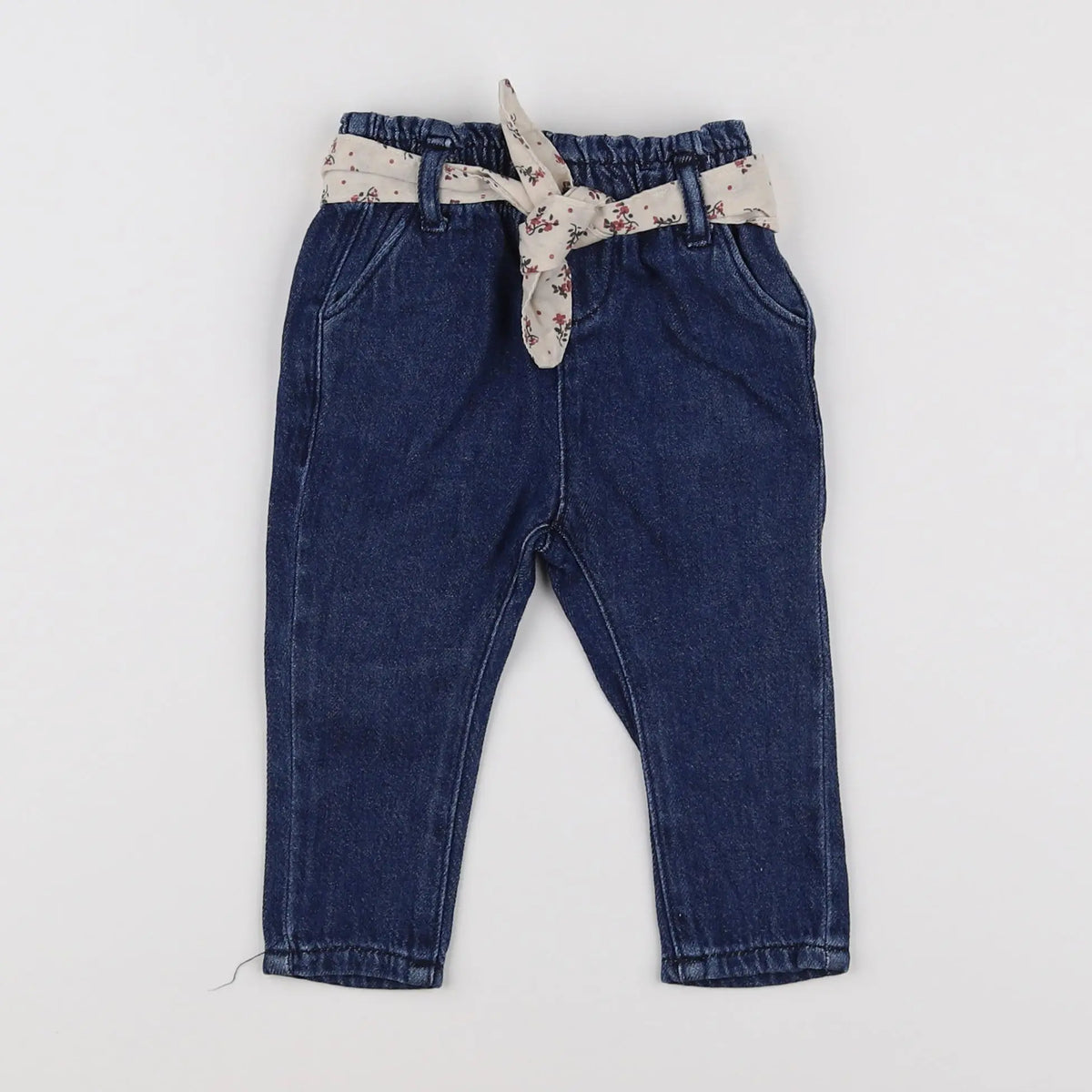 Vertbaudet - pantalon bleu - 6 mois