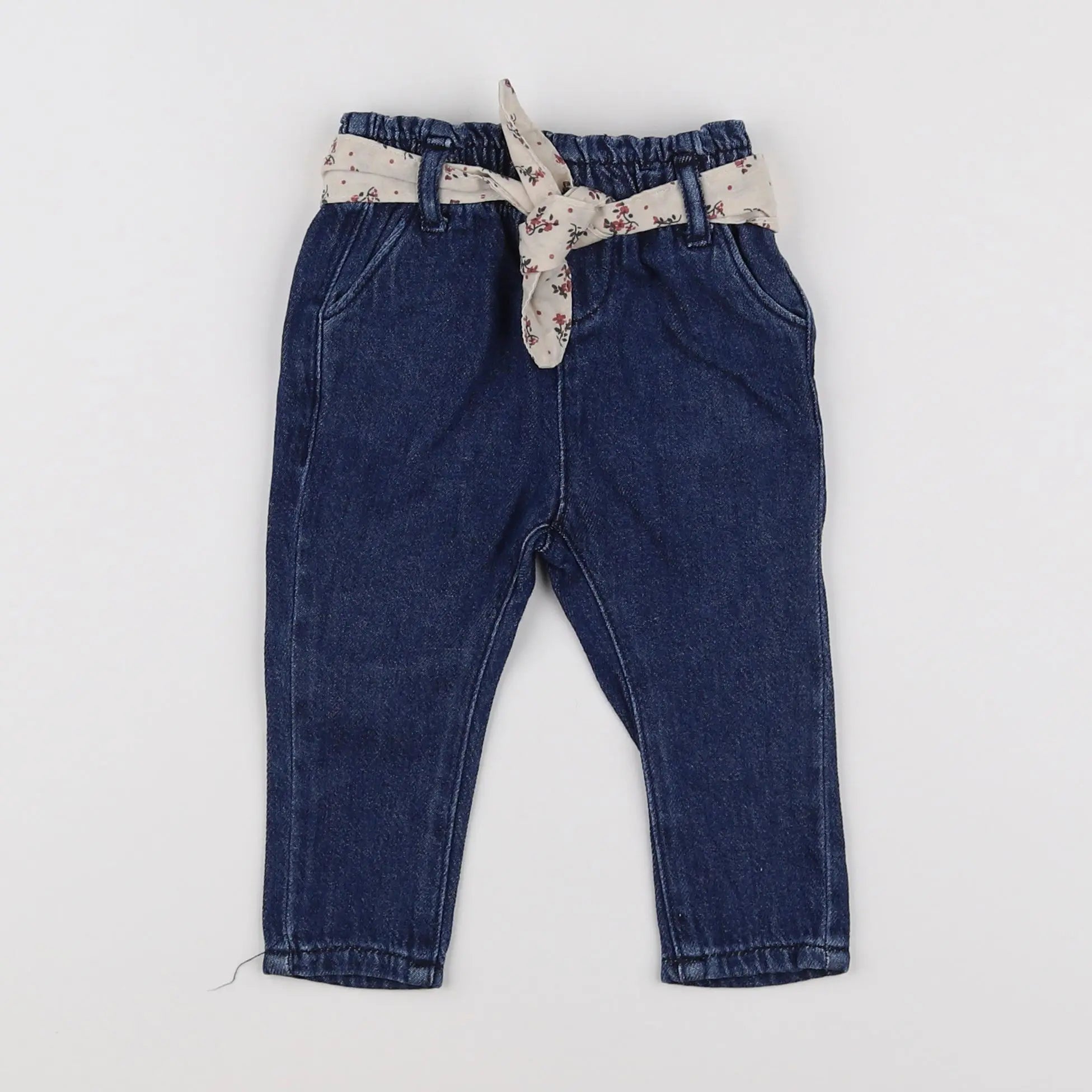 Vertbaudet - pantalon bleu - 6 mois