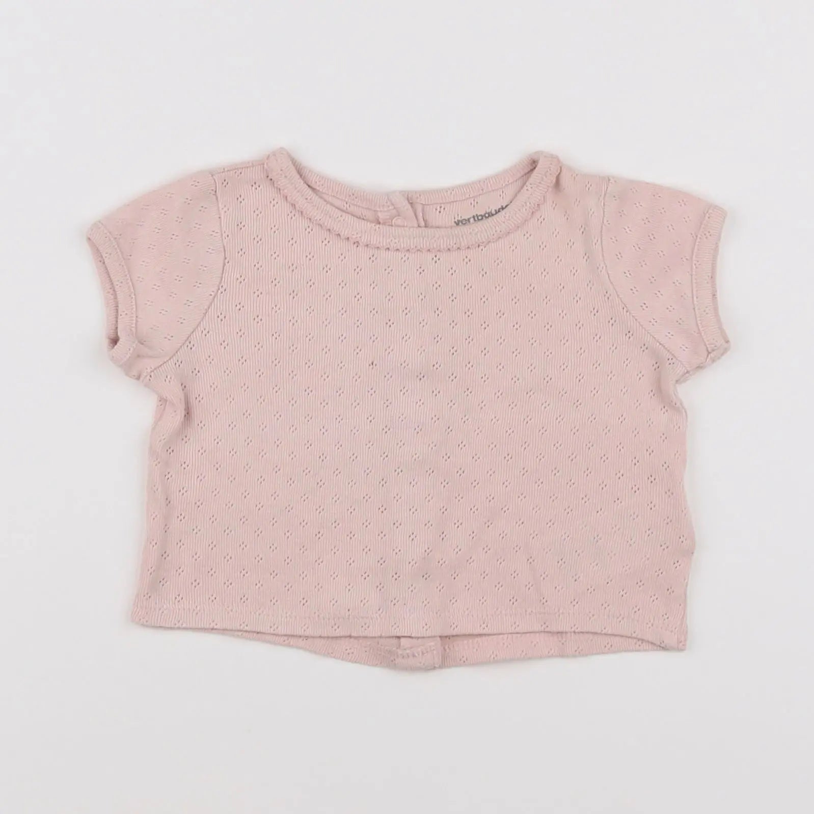 Vertbaudet - tee-shirt rose - 3 mois
