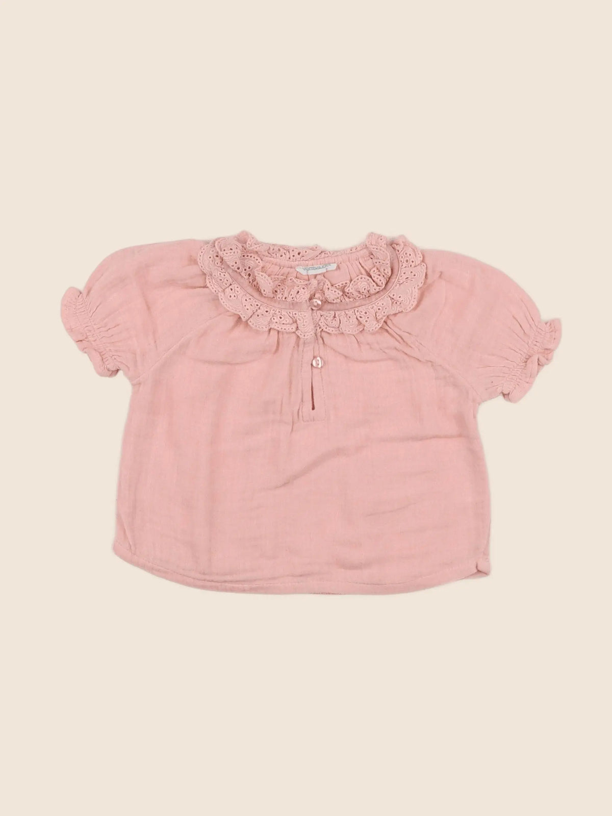 Vertbaudet - blouse rose - 3 mois
