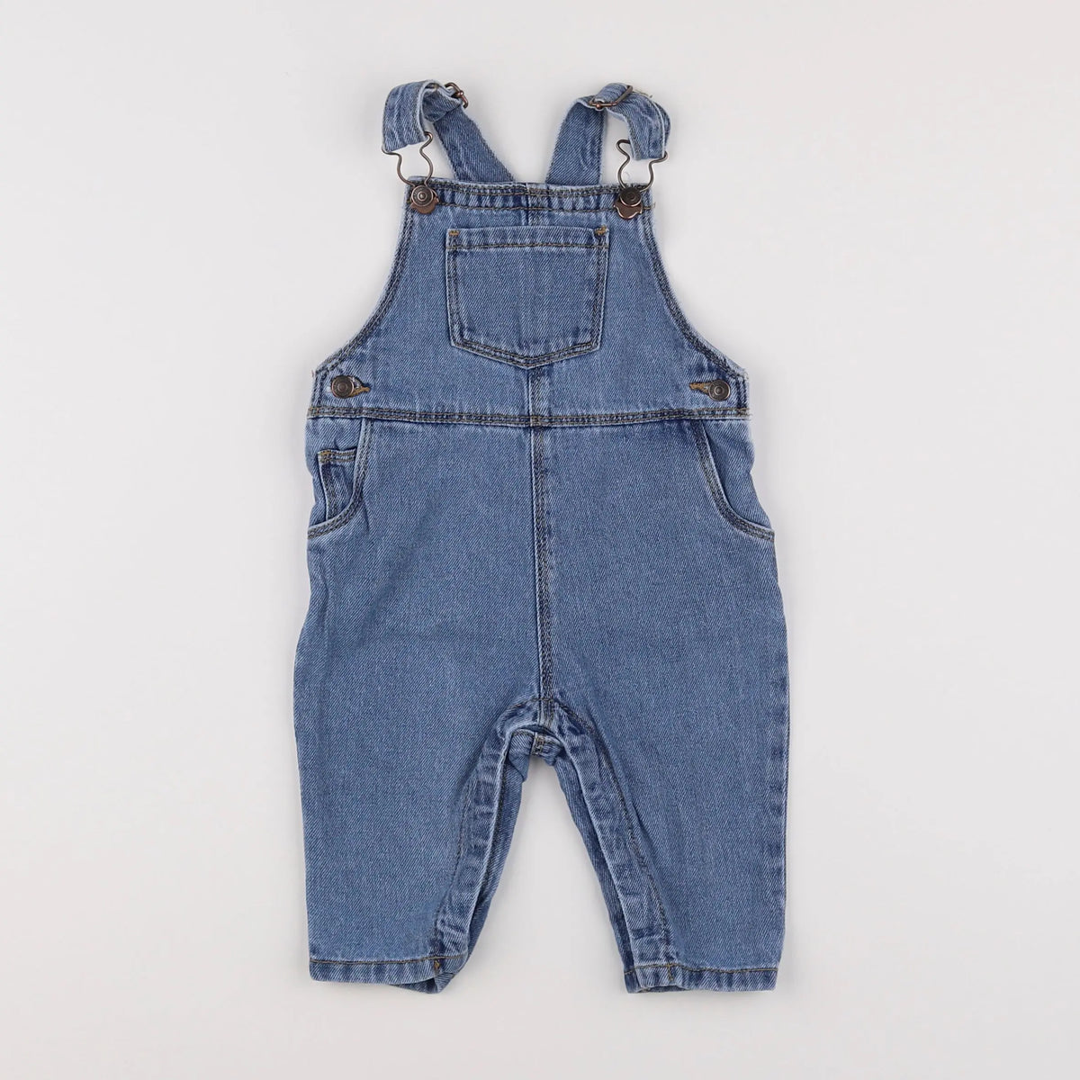 Vertbaudet - salopette bleu - 6 mois