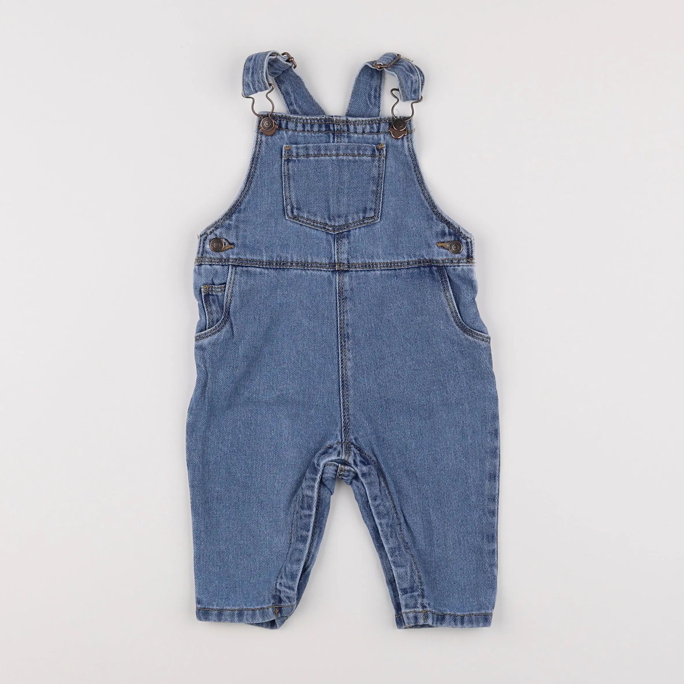 Vertbaudet - salopette bleu - 6 mois