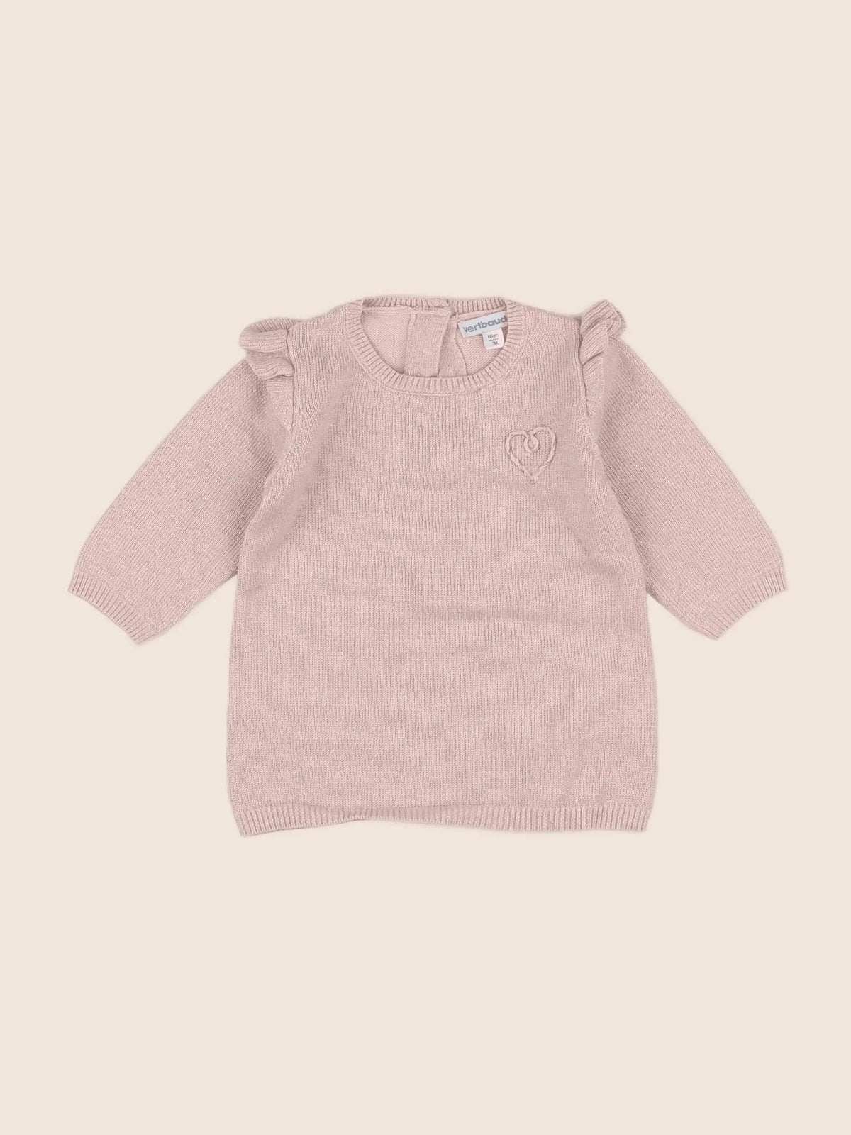 Vertbaudet - robe rose - 3 mois