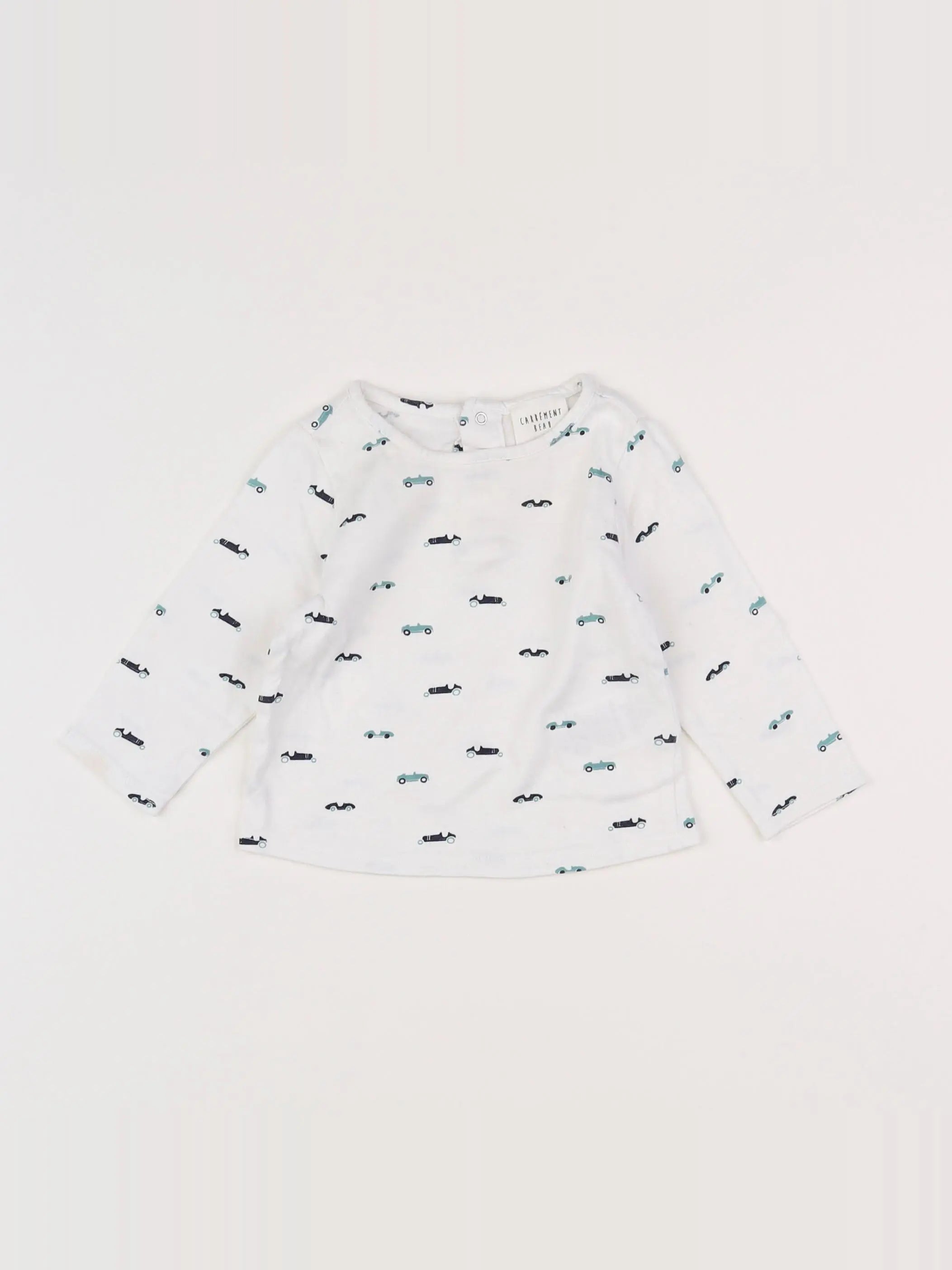 Carrément Beau - tee-shirt blanc - 6 mois