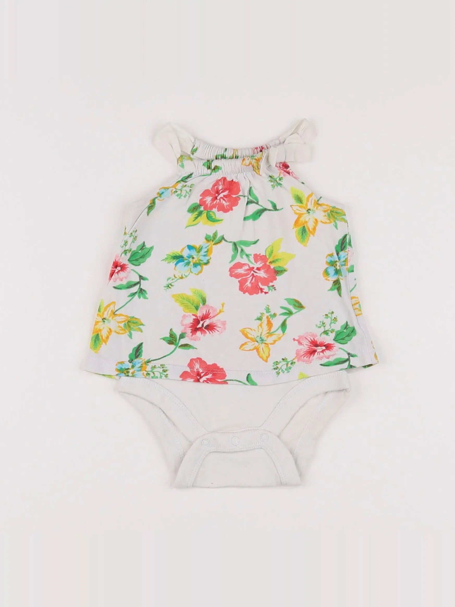 GAP - body tee-shirt blanc, vert - 0/3 mois