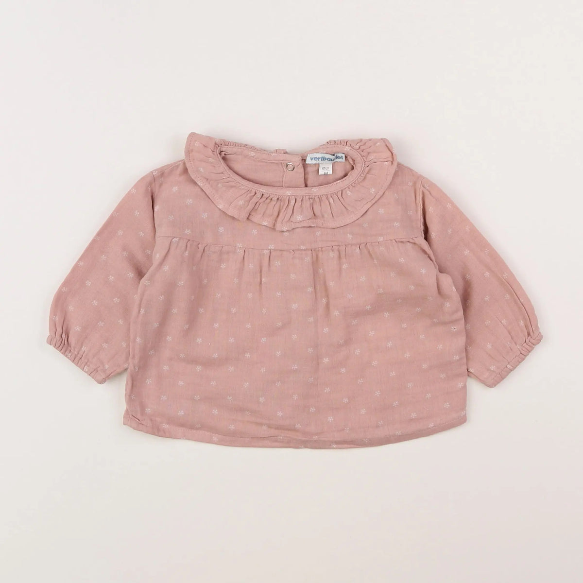 Vertbaudet - blouse rose - 6 mois