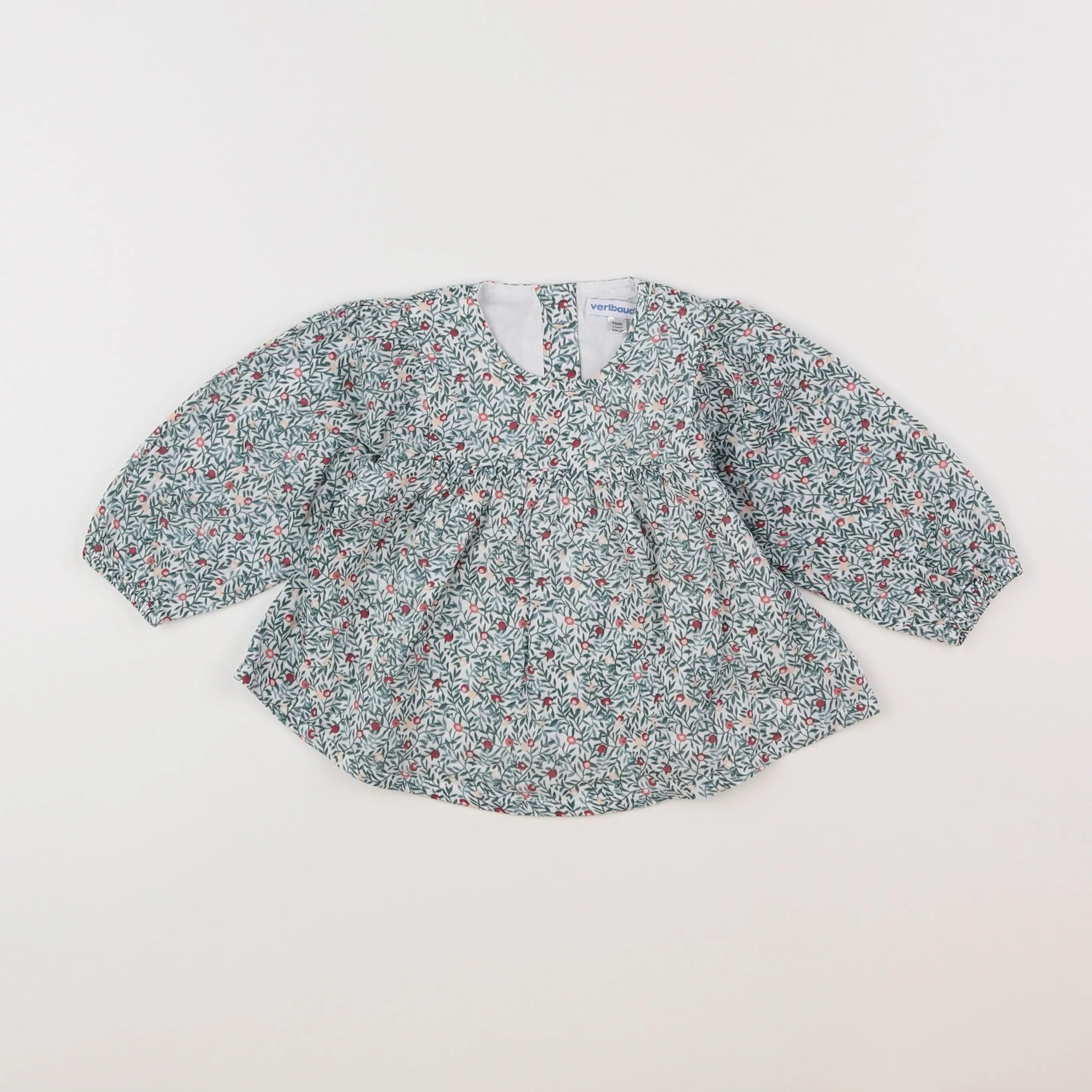 Vertbaudet - blouse multicolore - 12 mois