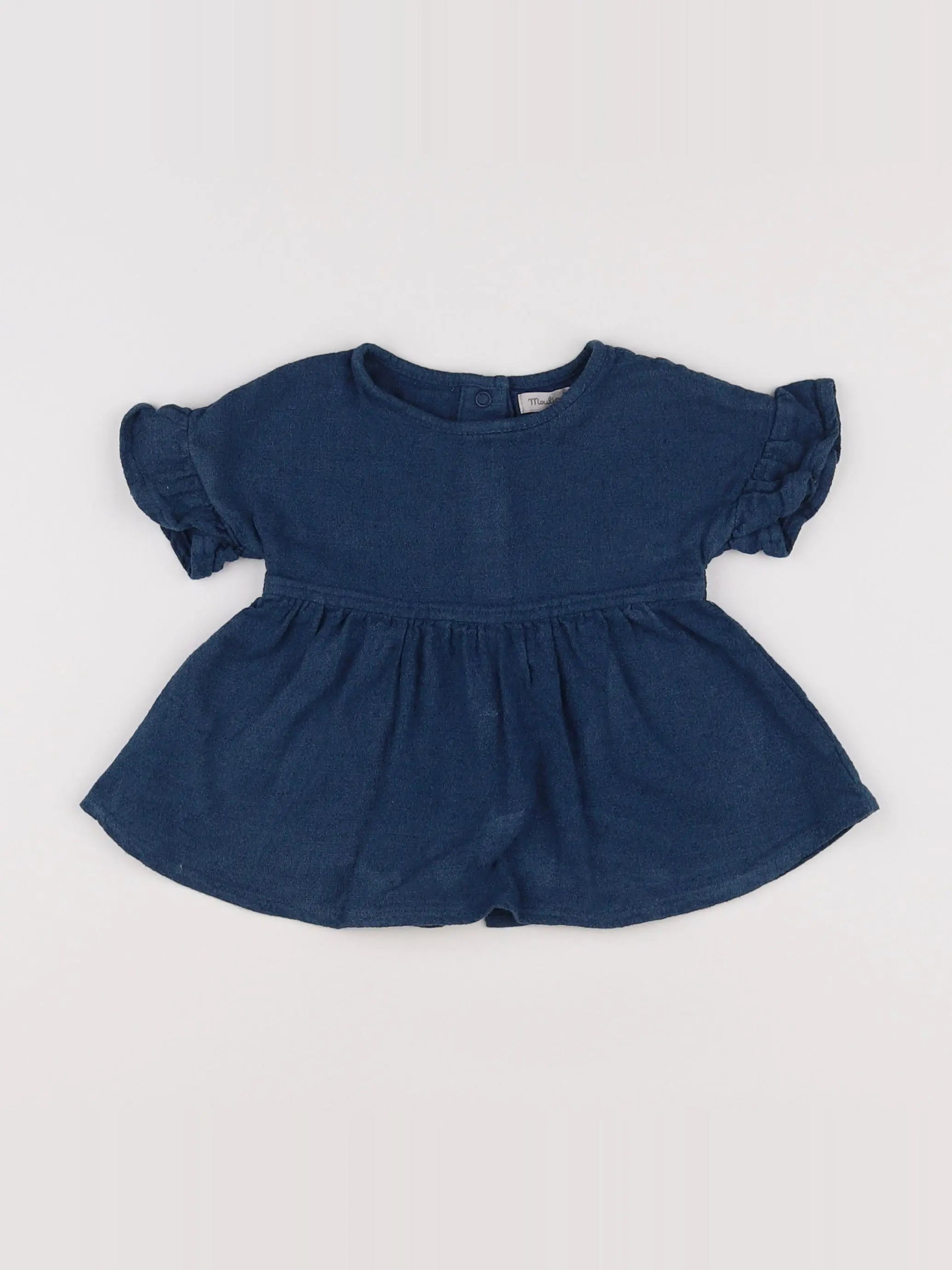 Moulin Roty - blouse bleu - 12 mois