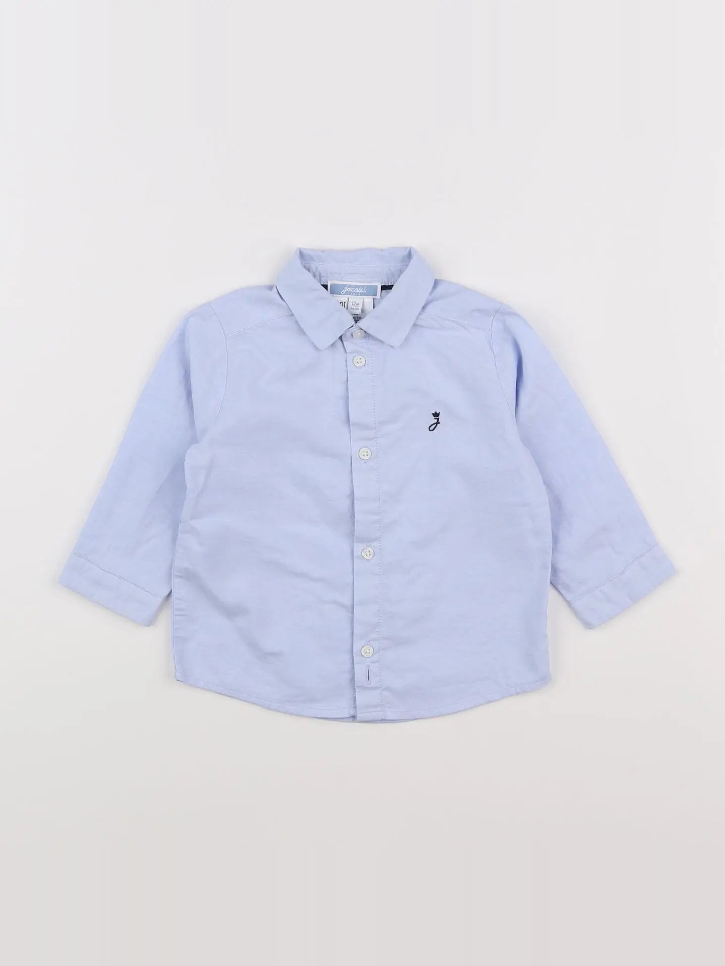 Jacadi - chemise bleu - 12 mois