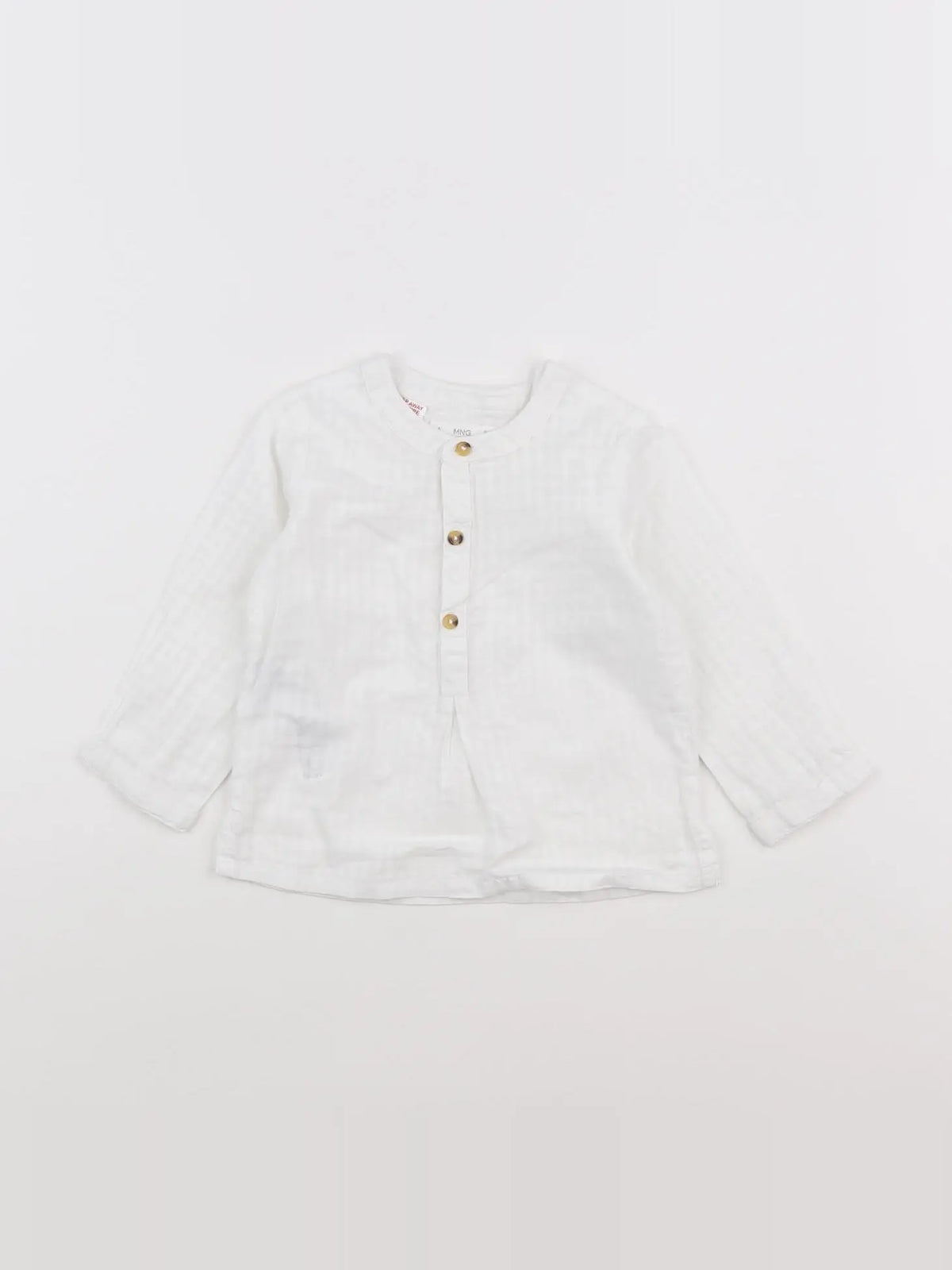 Mango - chemise blanc - 6/9 mois