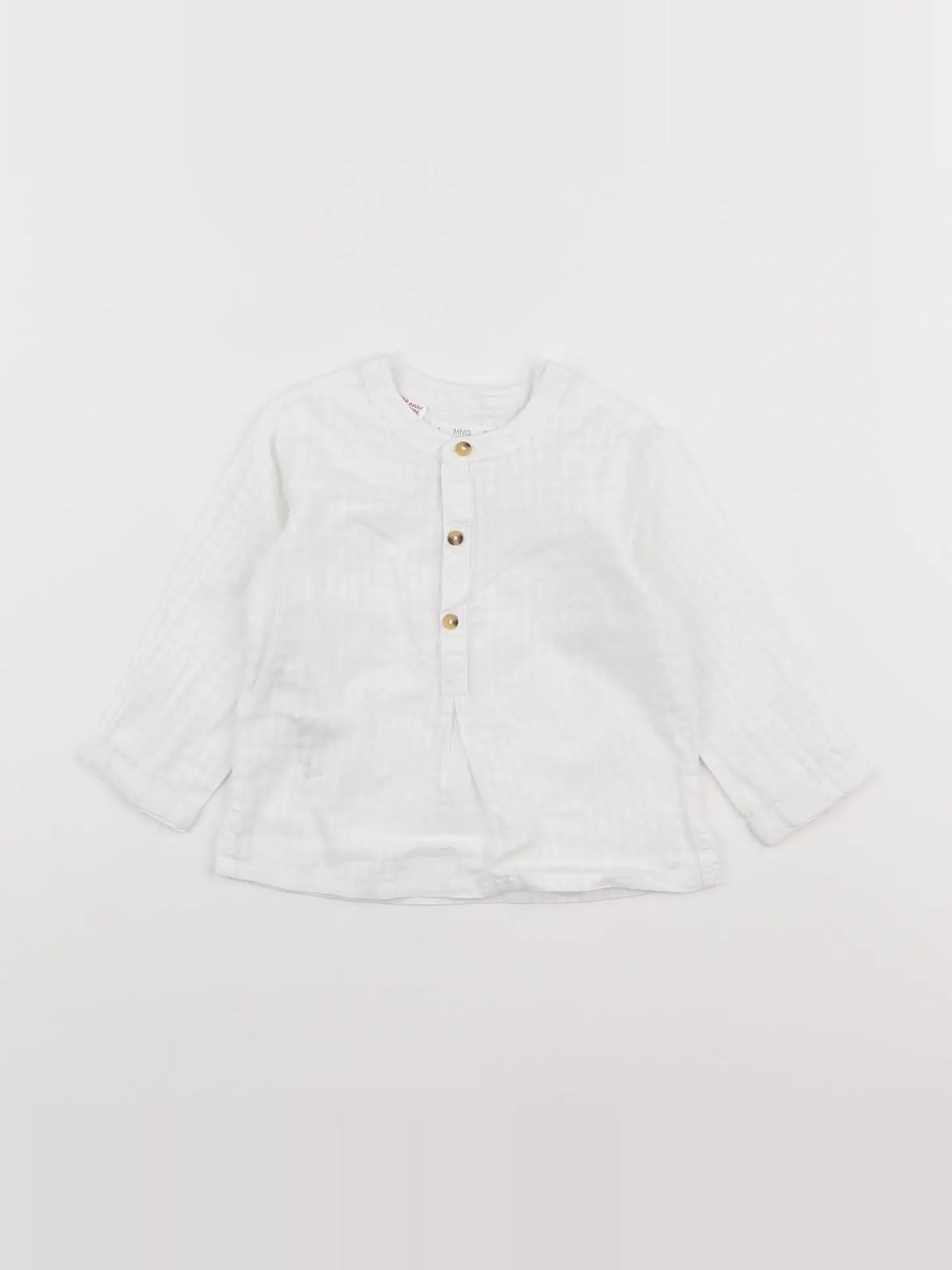 Mango - chemise blanc - 6/9 mois
