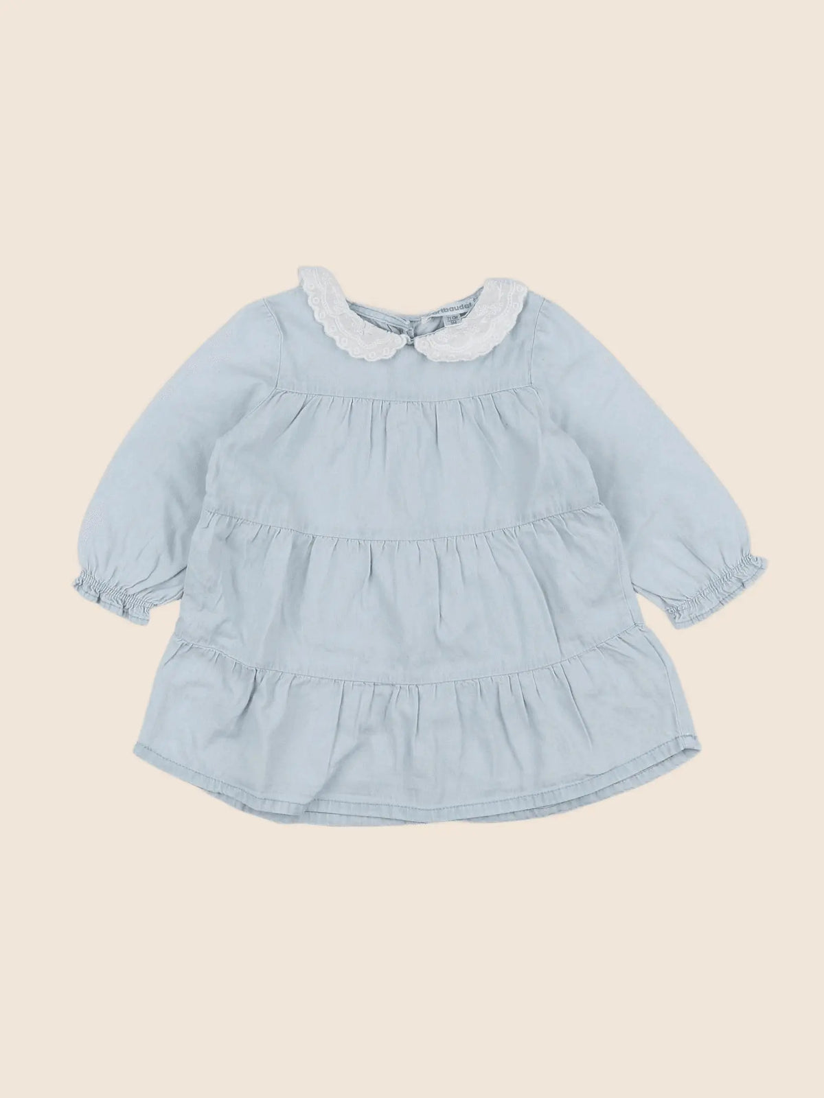 Vertbaudet - robe bleu - 9 mois