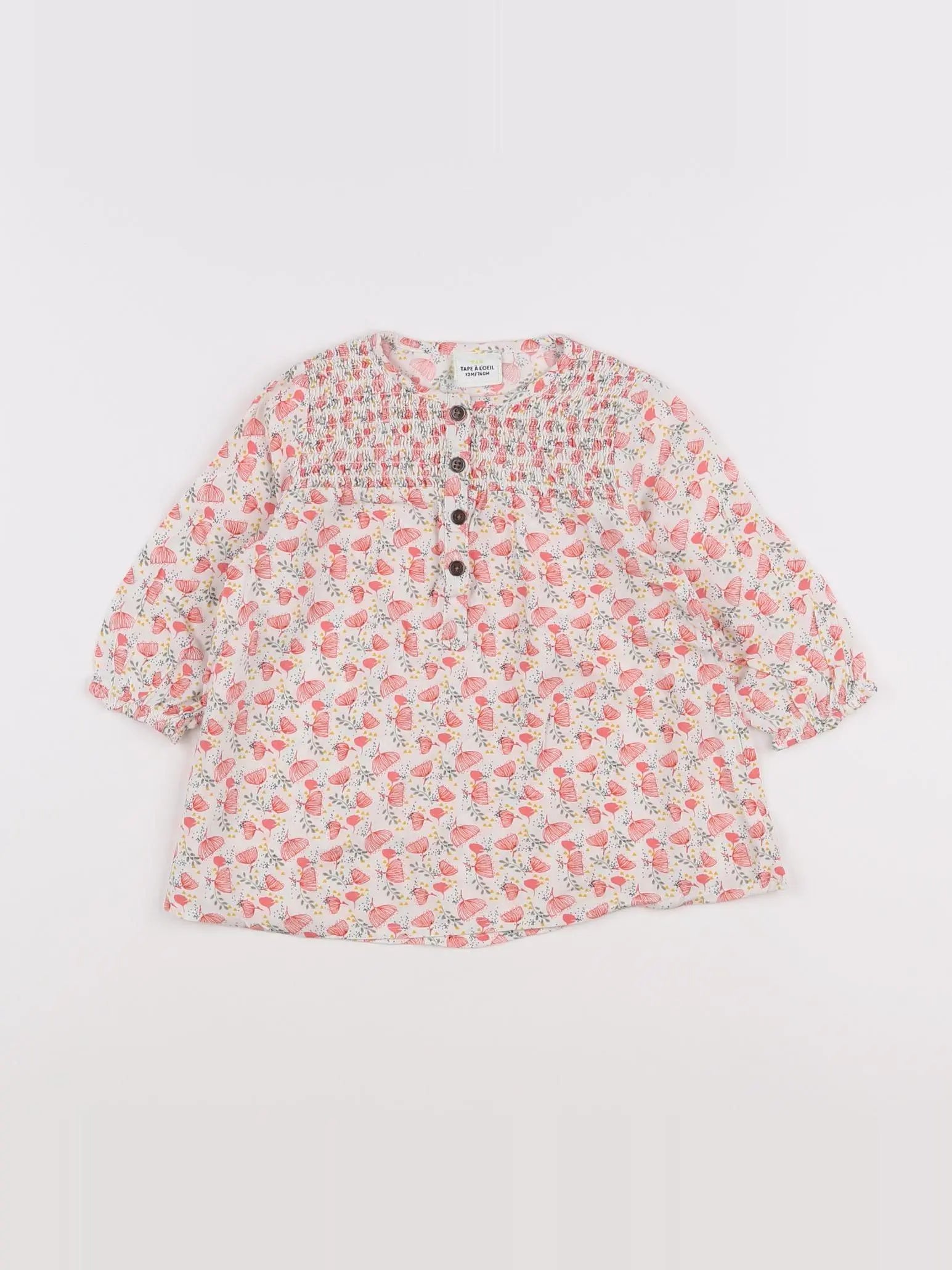 Tape à l'oeil - robe multicolore - 12 mois
