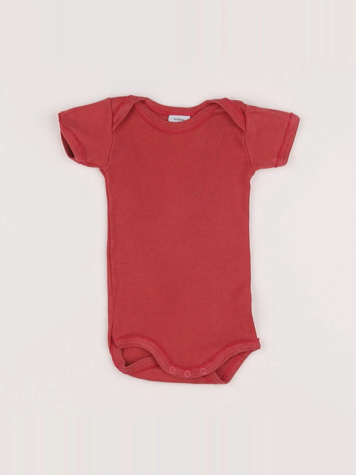 Petit Bateau - body rose - 3 mois