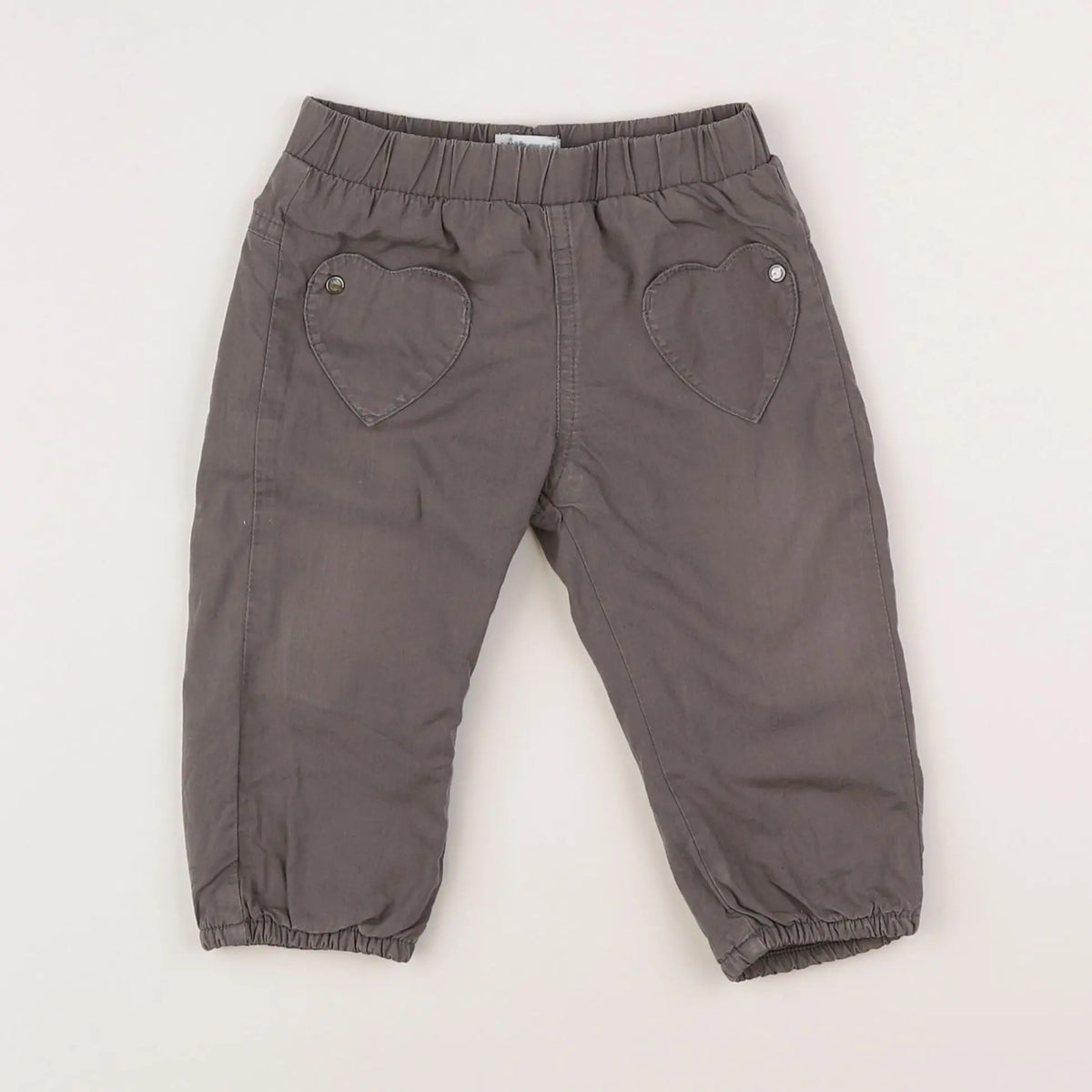 Vertbaudet - pantalon gris - 12 mois