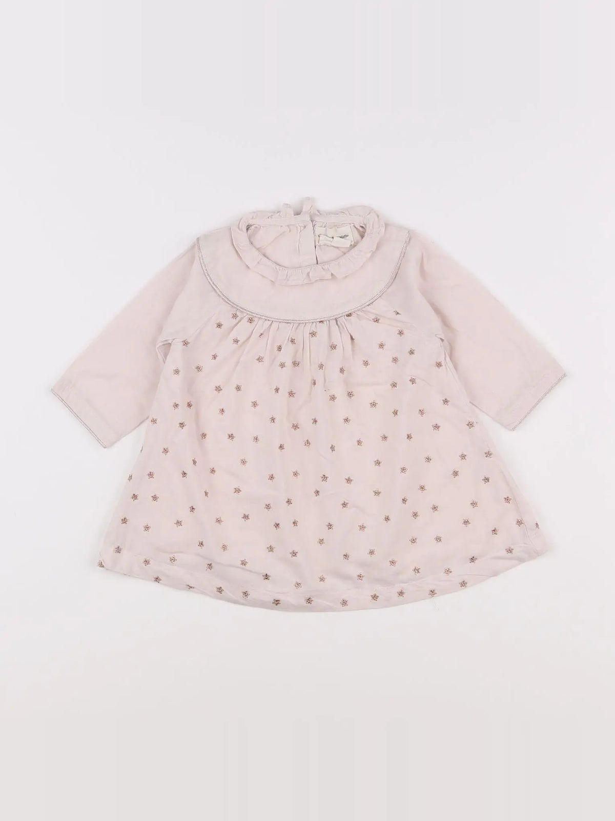 Arsène et les pipelettes - robe rose, or - 6 mois