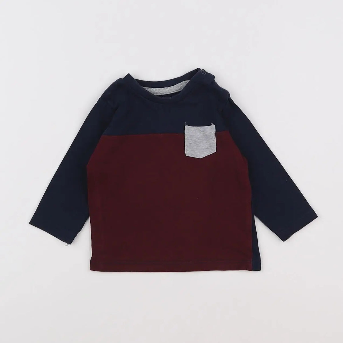 Vertbaudet - tee-shirt bleu - 6 mois