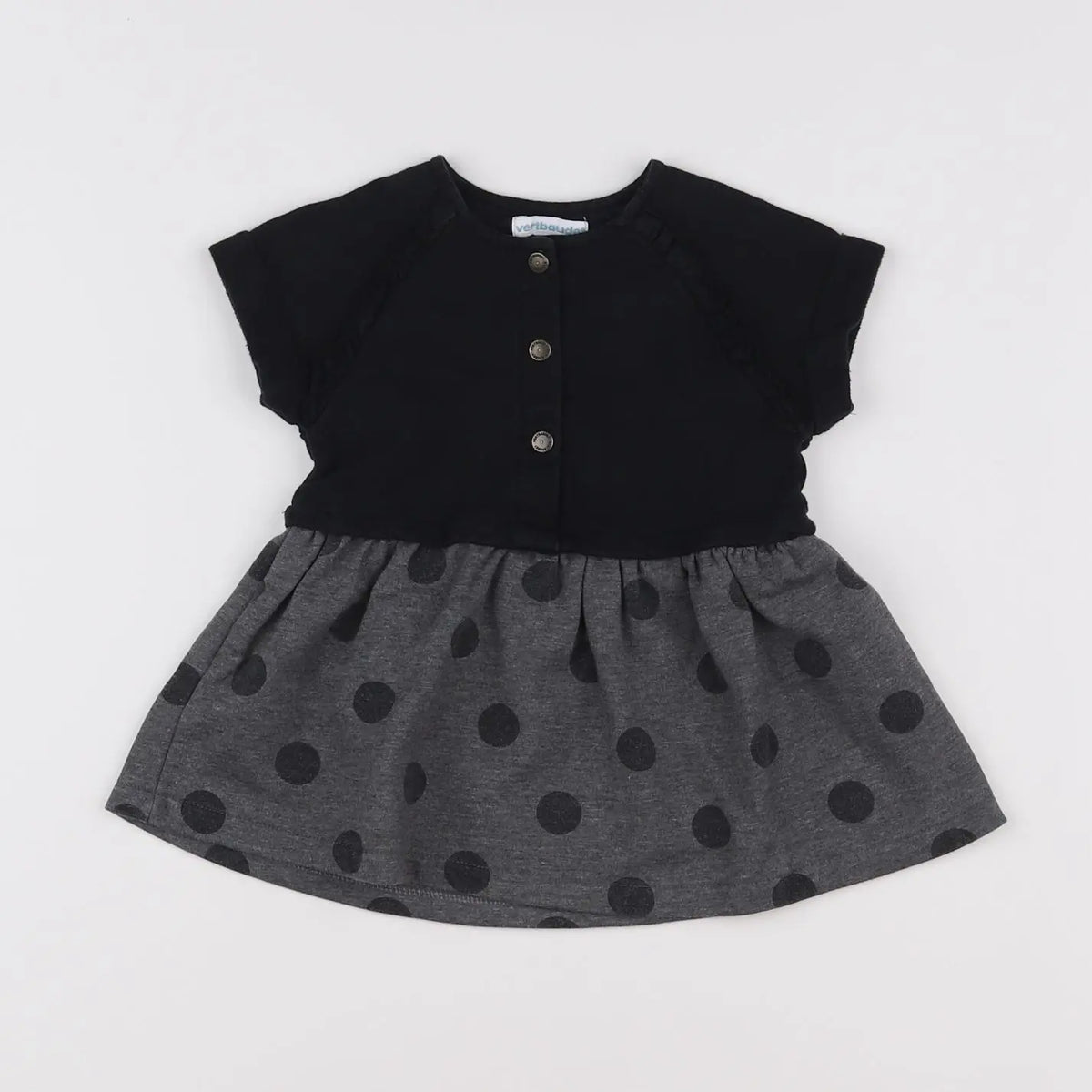 Vertbaudet - robe noir - 9 mois