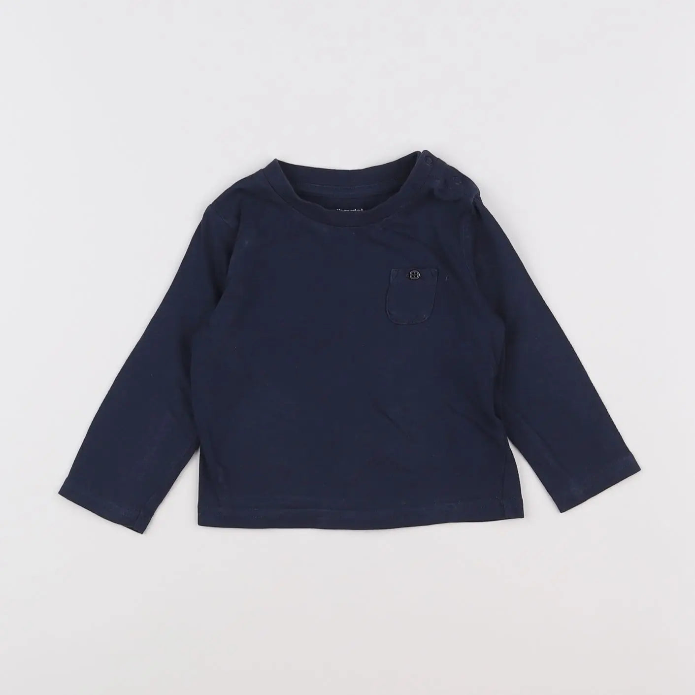 Vertbaudet - tee-shirt bleu - 9 mois