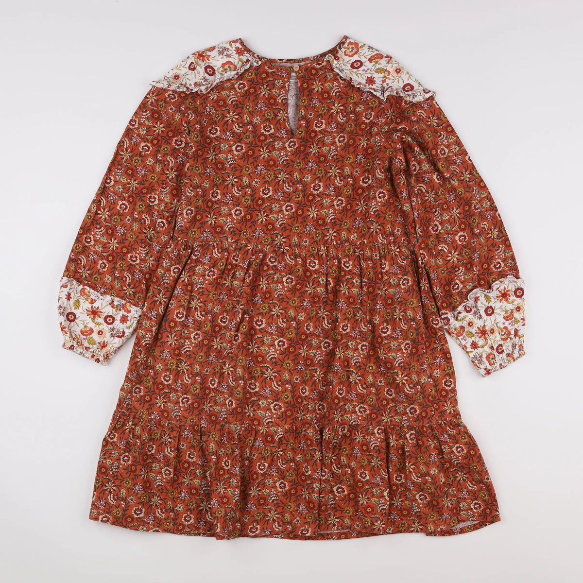 Vertbaudet - robe orange - 12 ans