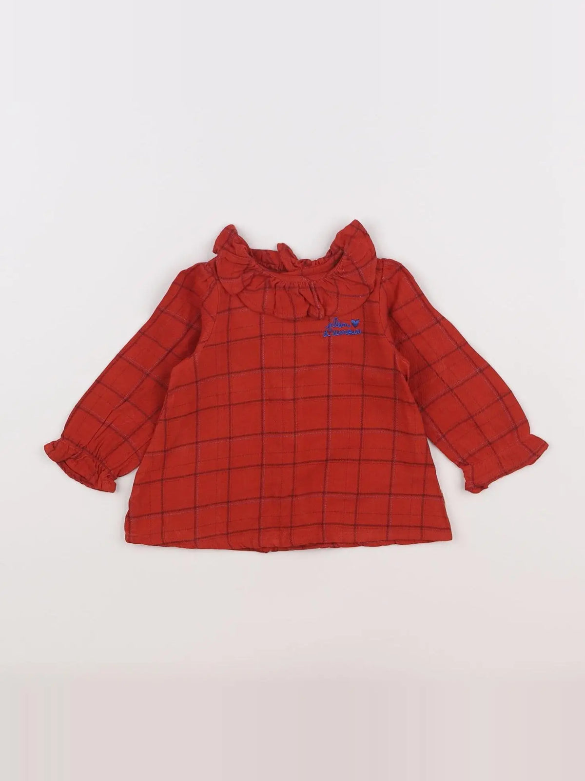 Catimini - blouse rouge - 6 mois