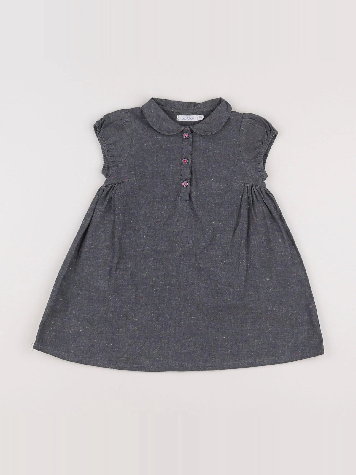 Boutchou - robe gris - 6 mois