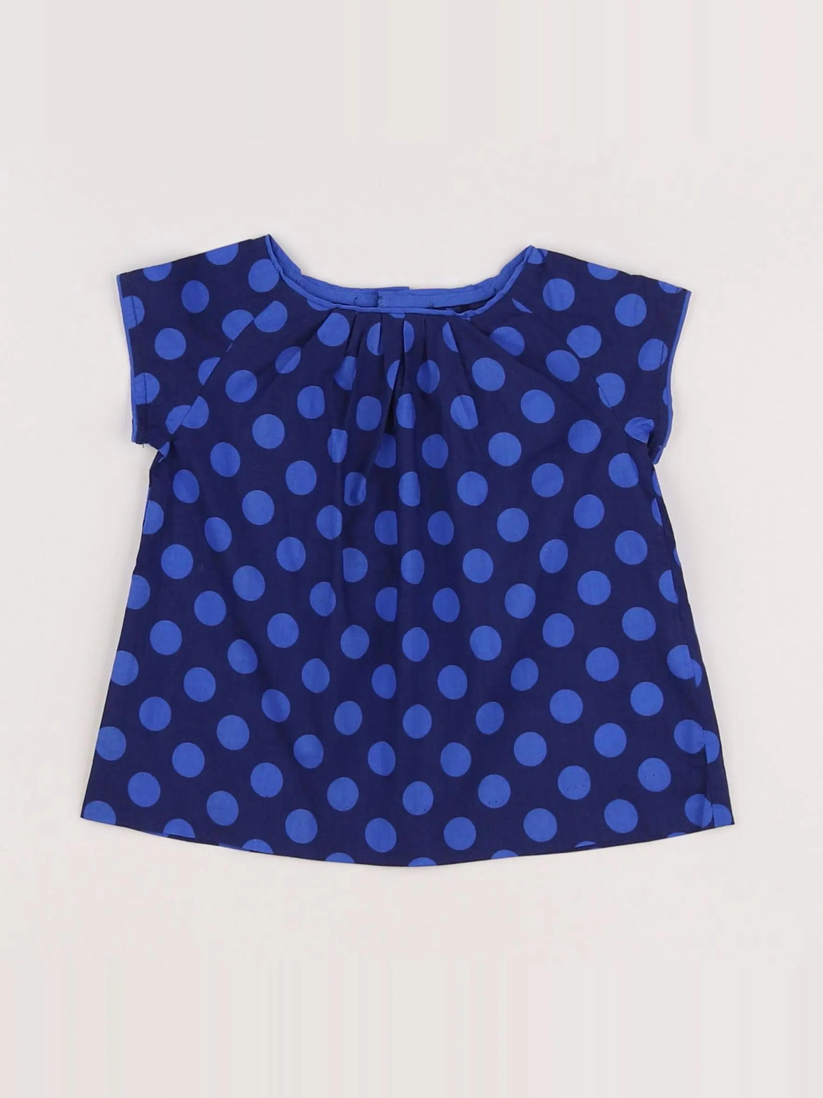 Jacadi - blouse bleu - 12 mois