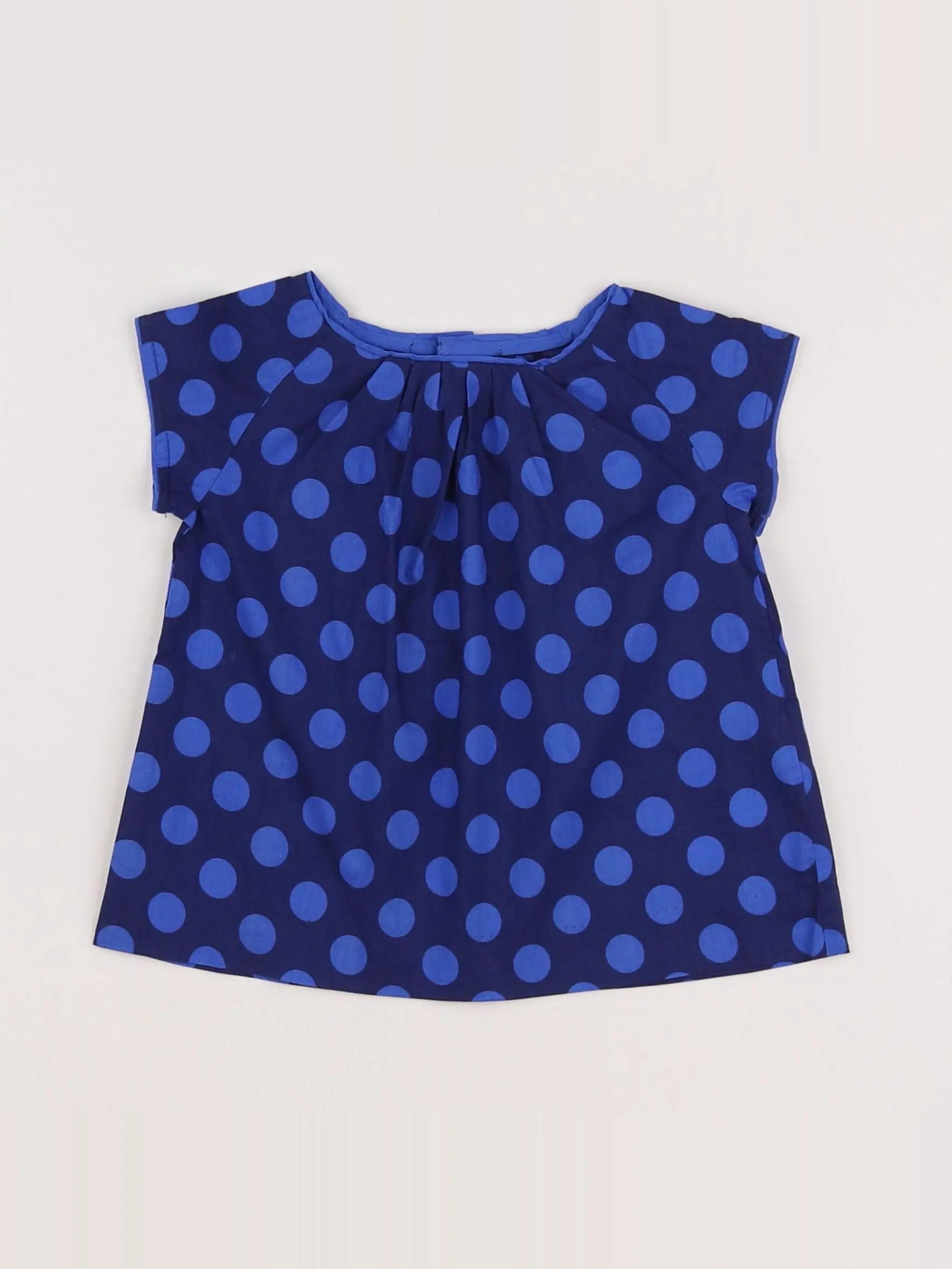 Jacadi - blouse bleu - 12 mois