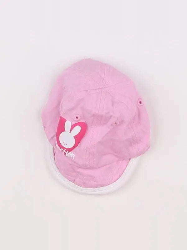 Benetton - casquette rose - 3/6 mois