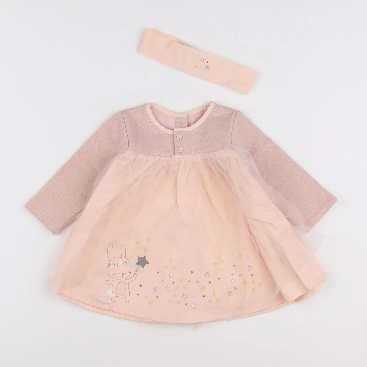 Vertbaudet - robe rose - 6 mois