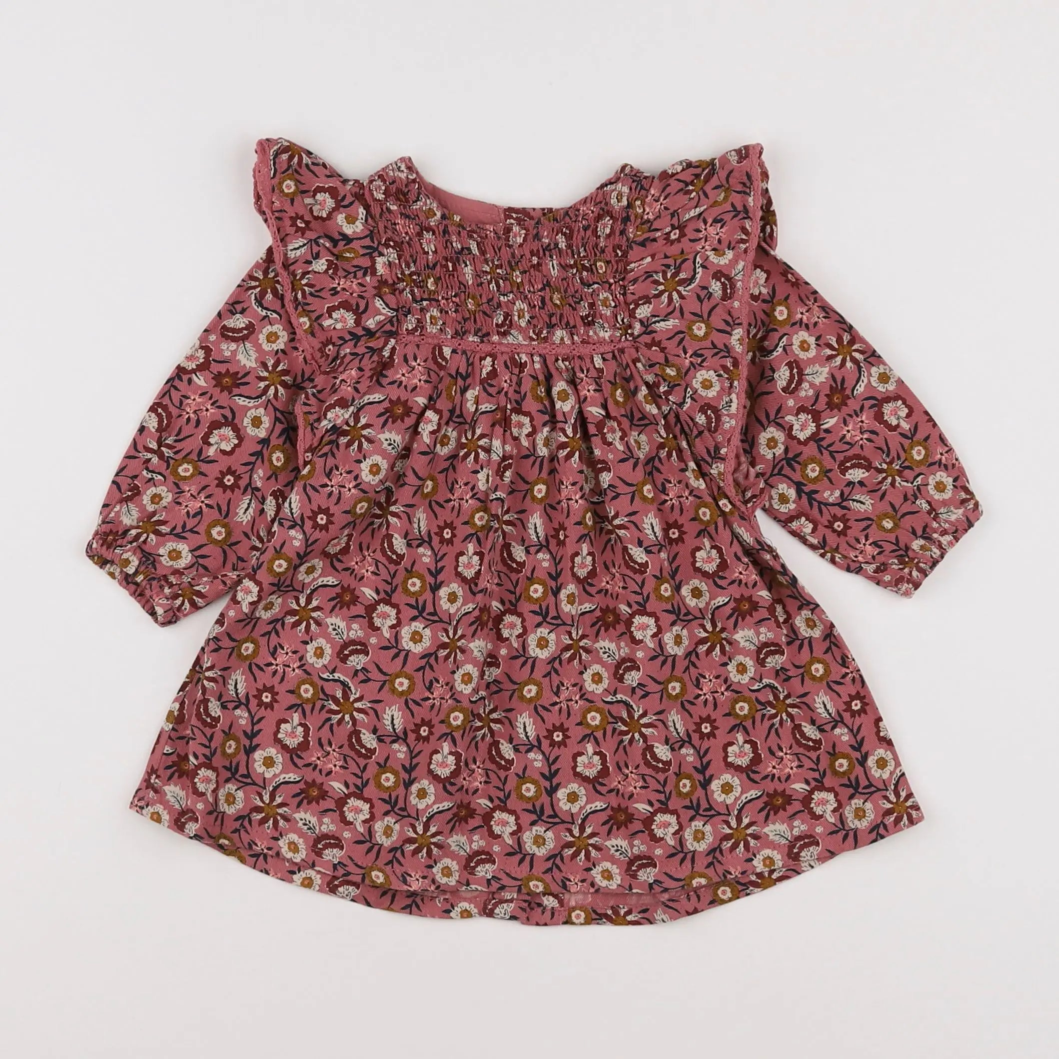 Vertbaudet - robe rose - 6 mois
