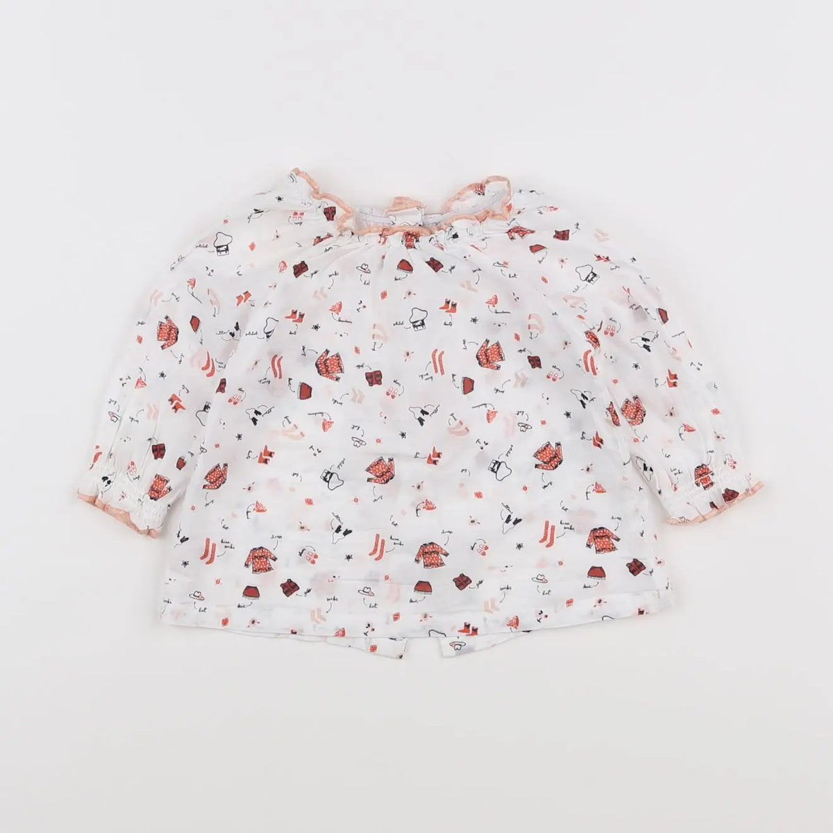 Vertbaudet - blouse rose - 6 mois