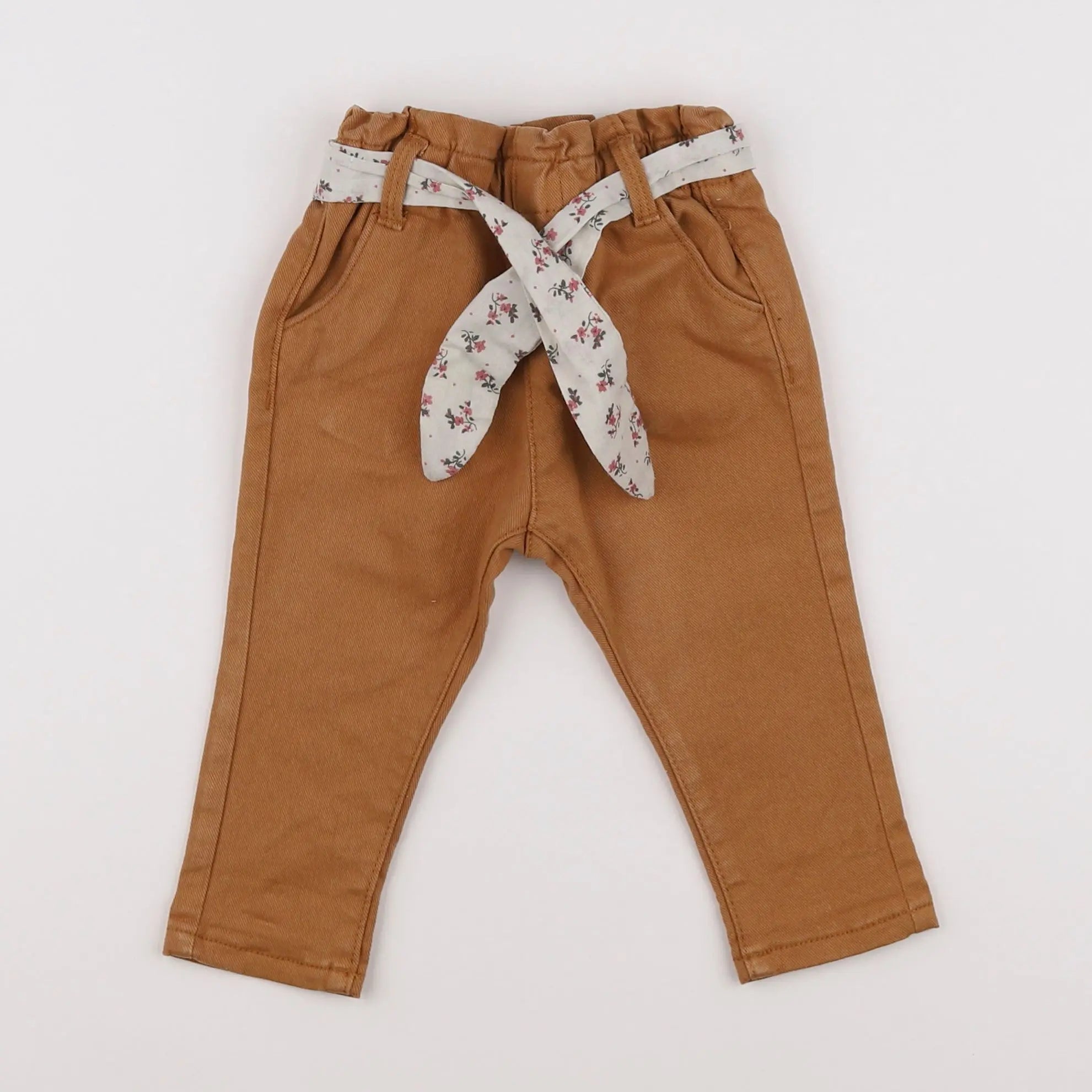Vertbaudet - jean marron - 9 mois