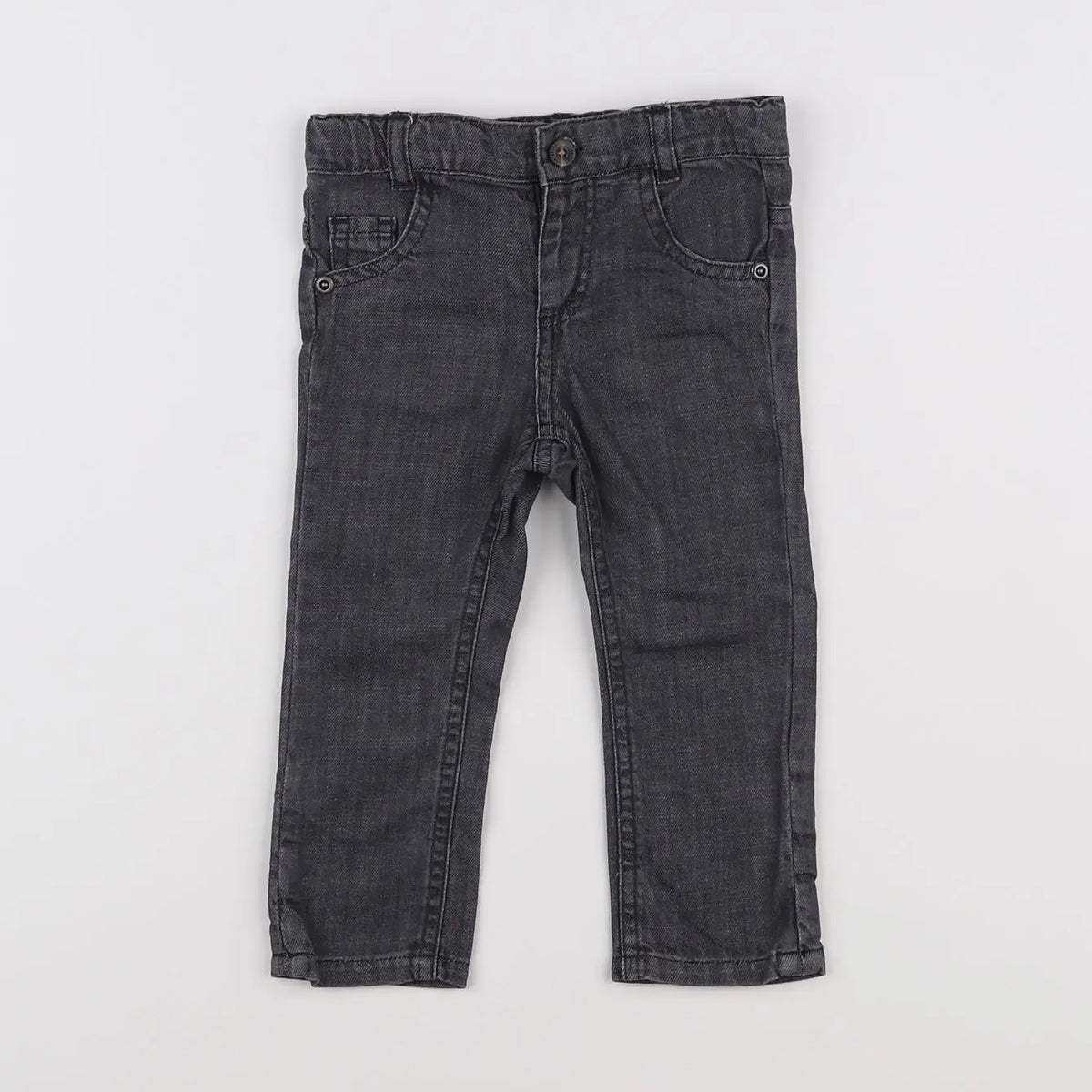 Vertbaudet - jean gris - 6 mois