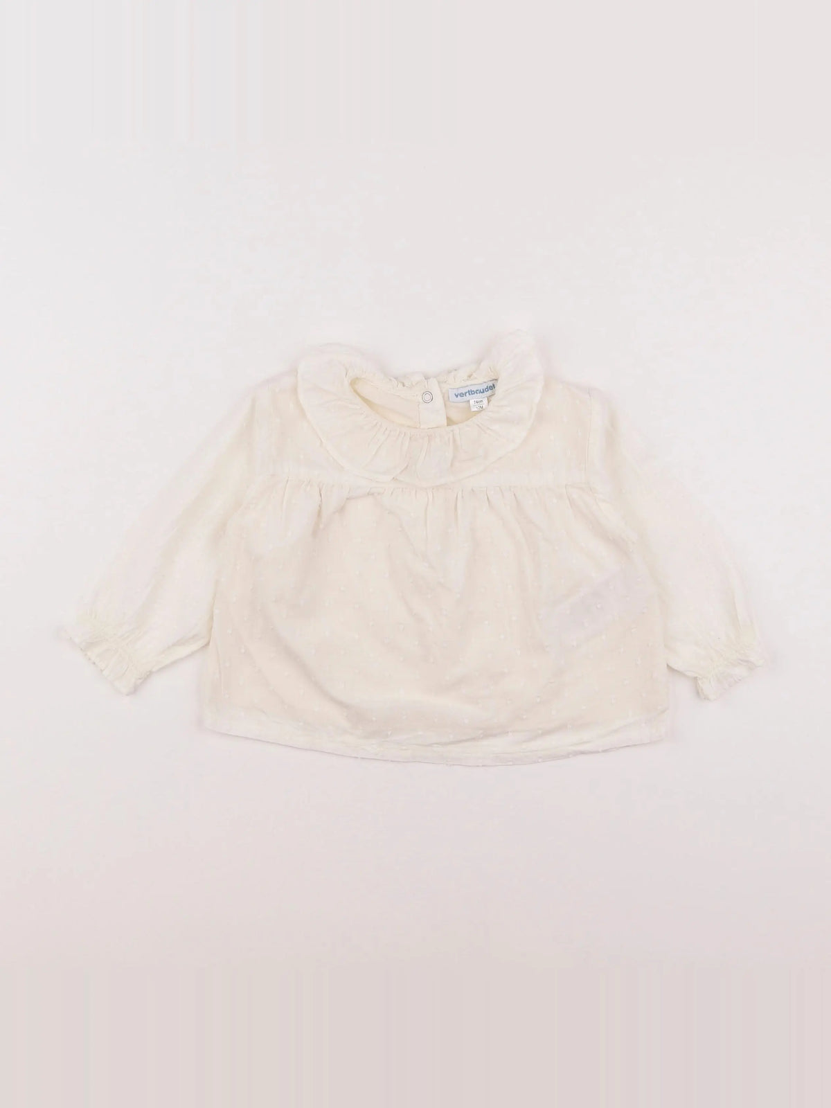 Vertbaudet - blouse beige - 12 mois