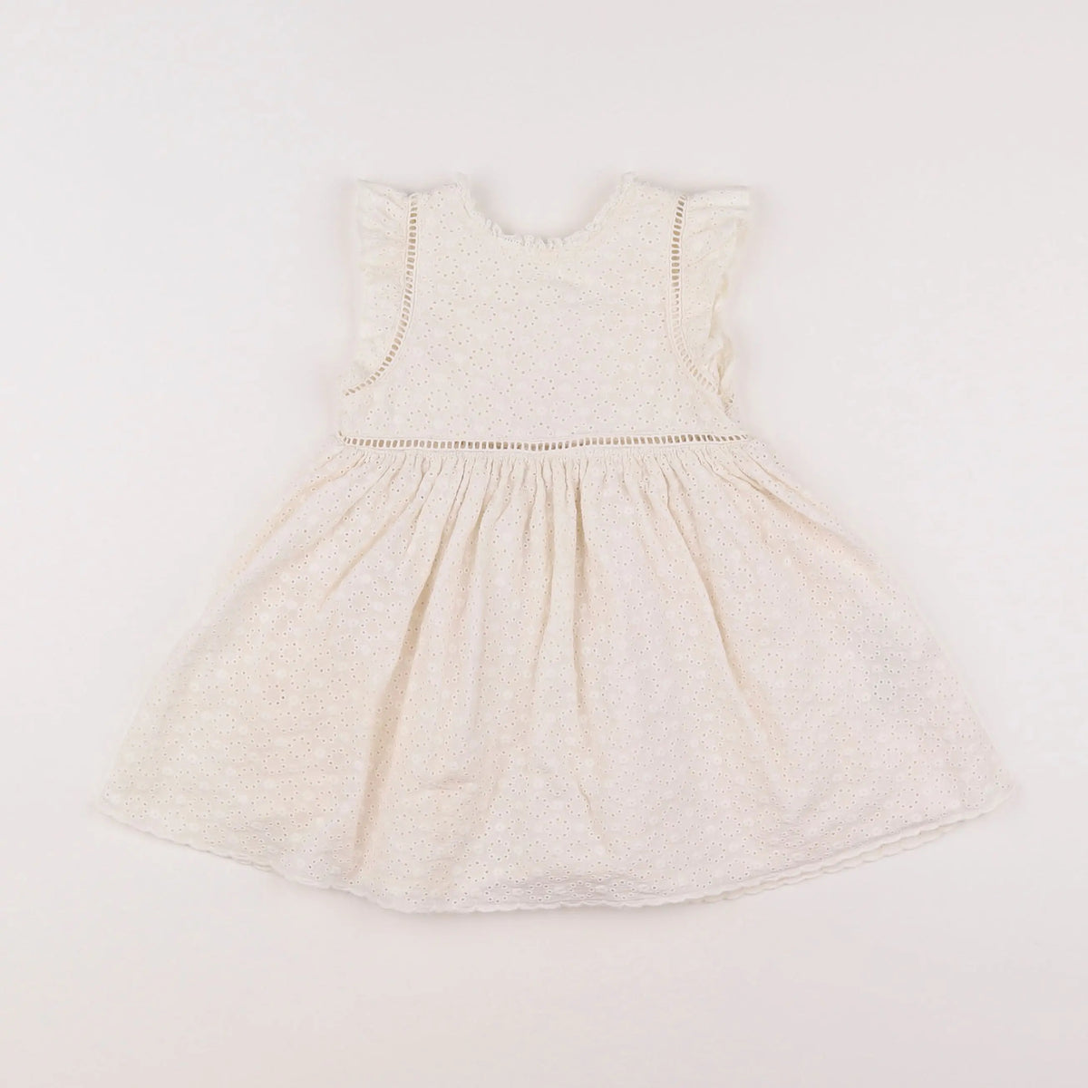 Vertbaudet - robe beige - 18 mois