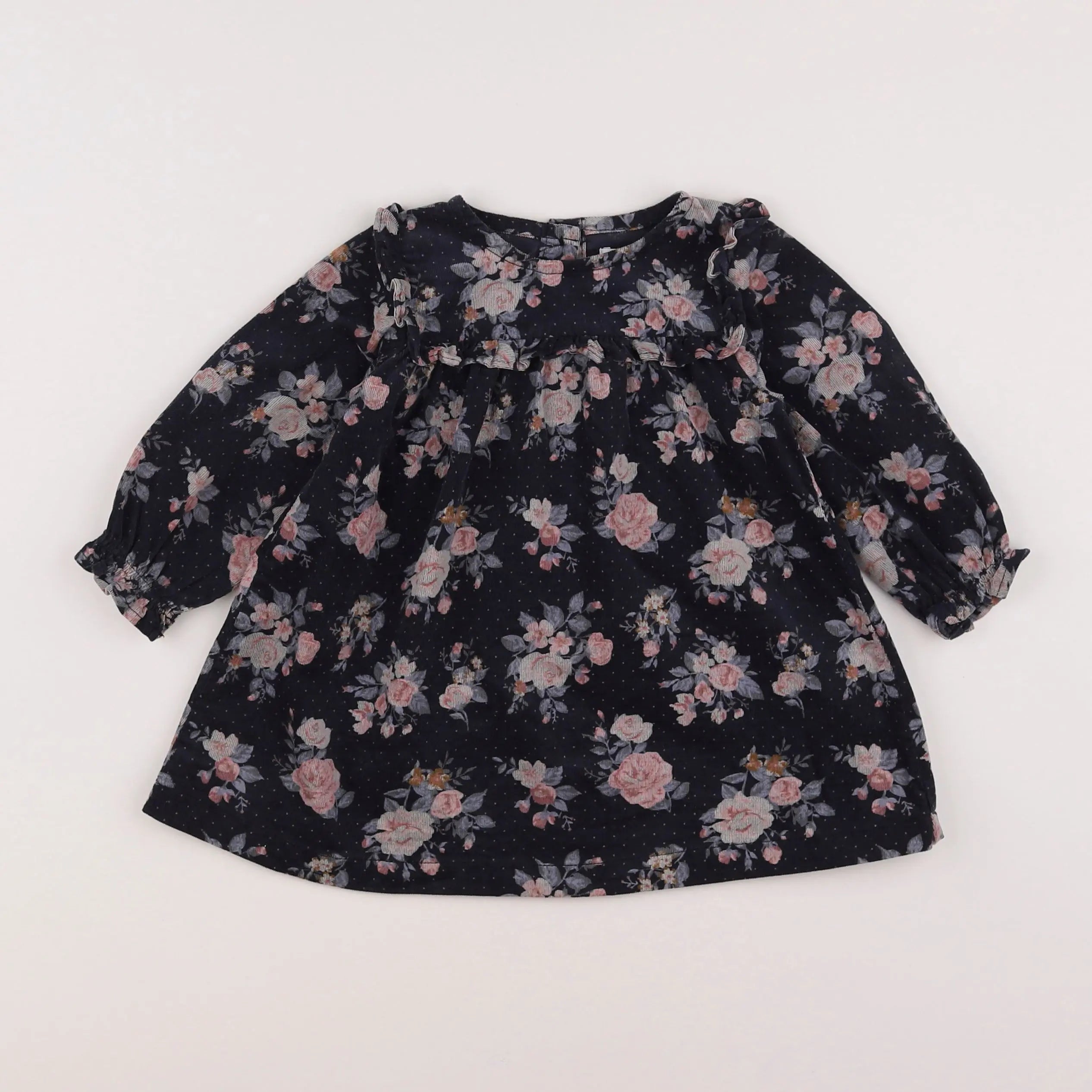 Vertbaudet - robe multicolore - 9 mois