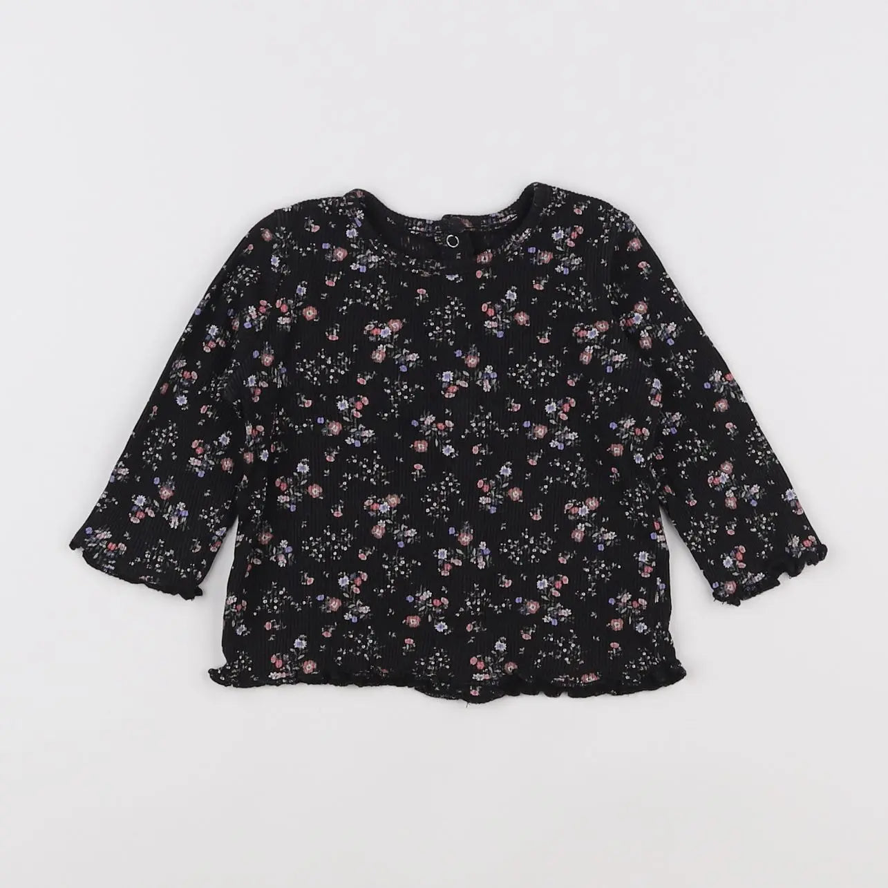 Vertbaudet - tee-shirt noir - 6 mois