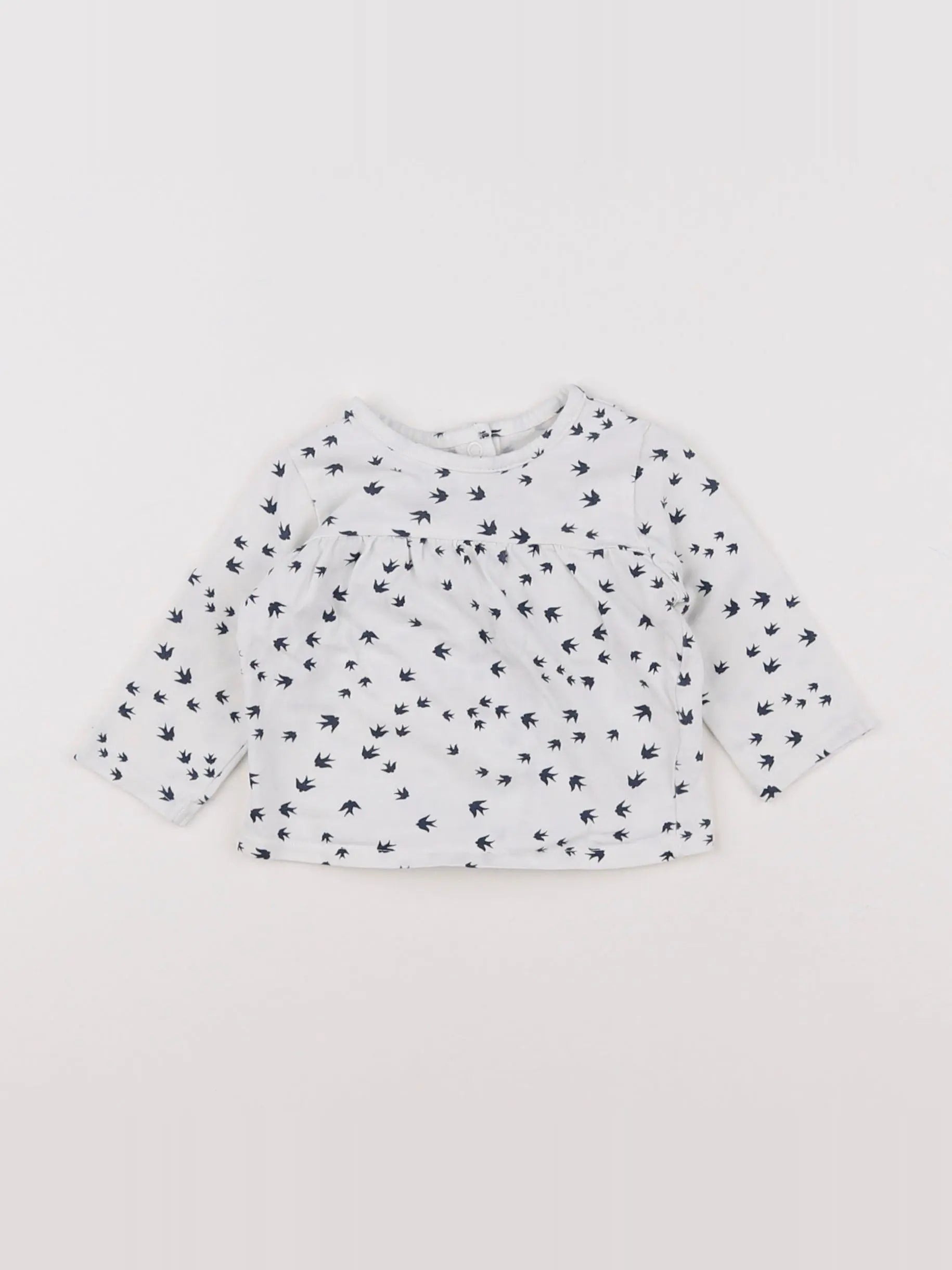 Vertbaudet - tee-shirt blanc - 3 mois