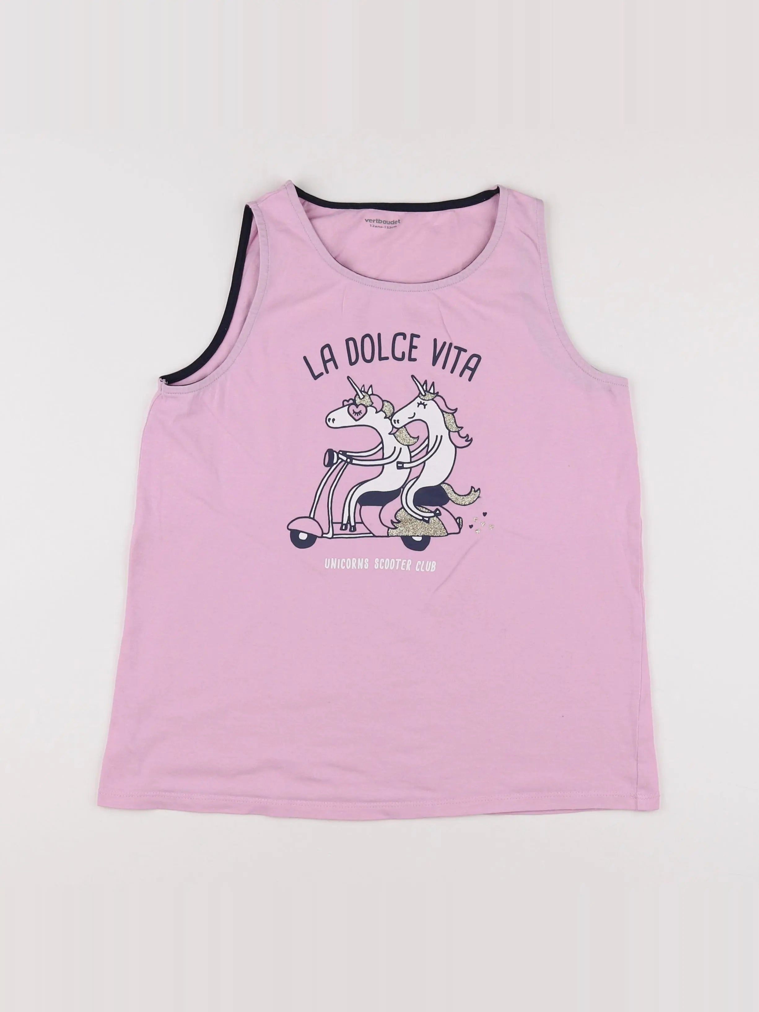 Vertbaudet - débardeur rose - 12 ans