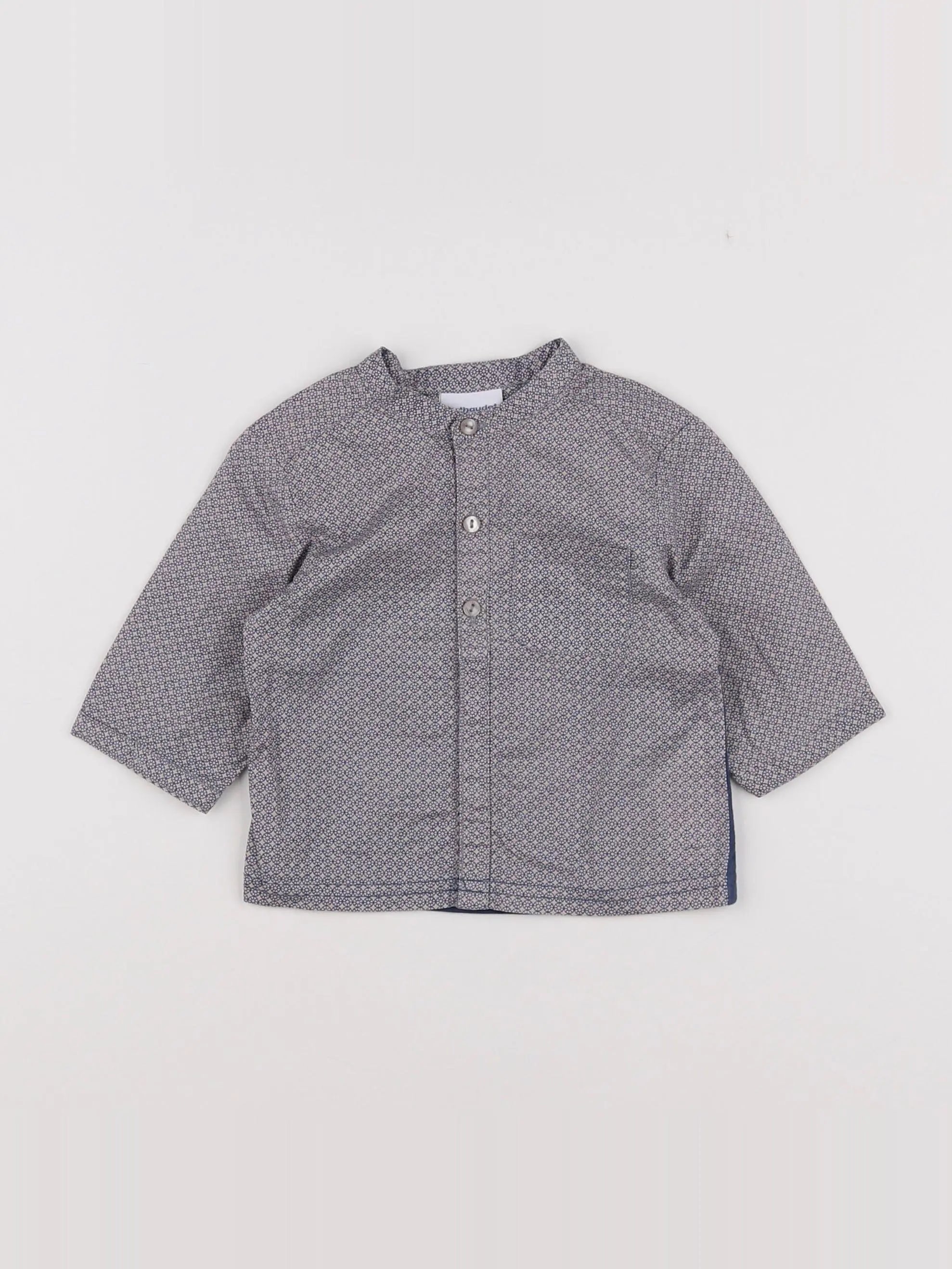 Vertbaudet - chemise bleu - 3 mois