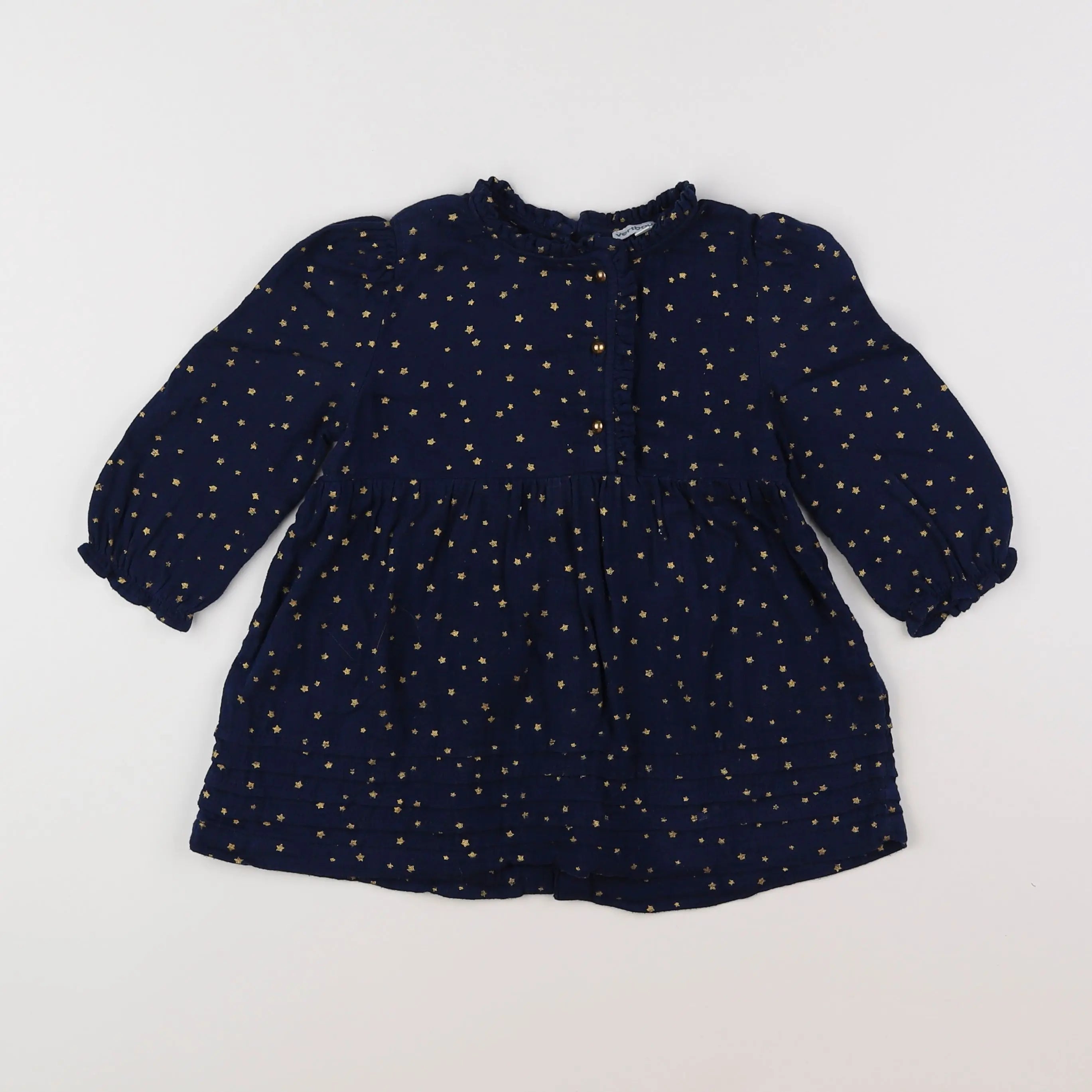 Vertbaudet - robe bleu - 18 mois