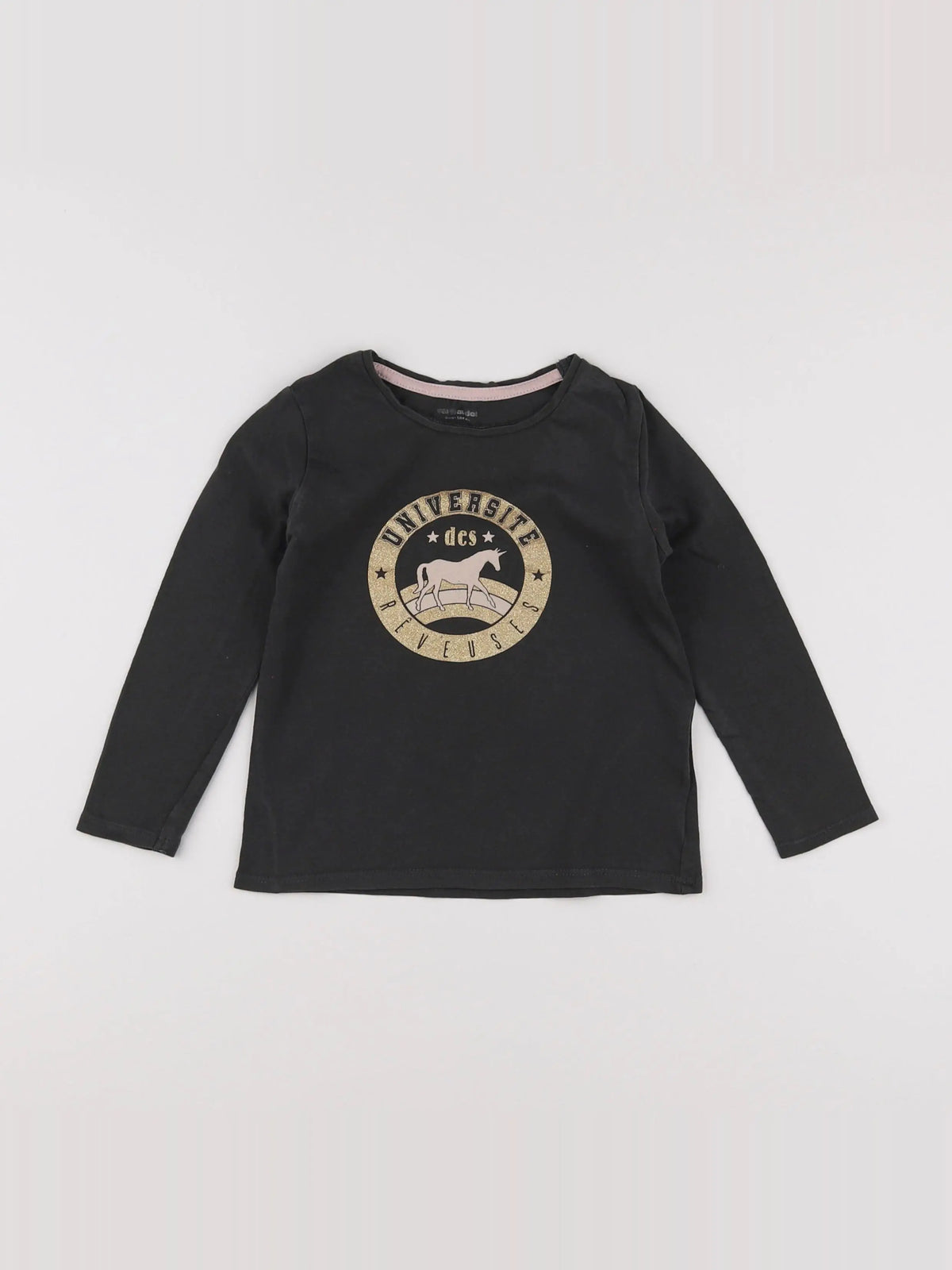 Vertbaudet - tee-shirt gris - 4 ans