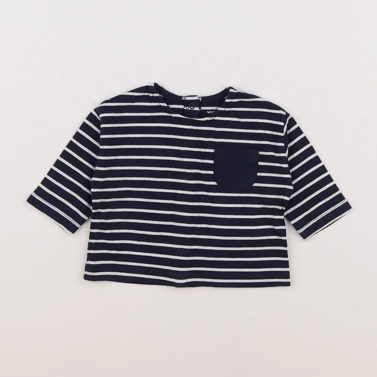 Vertbaudet - tee-shirt bleu - 3 mois