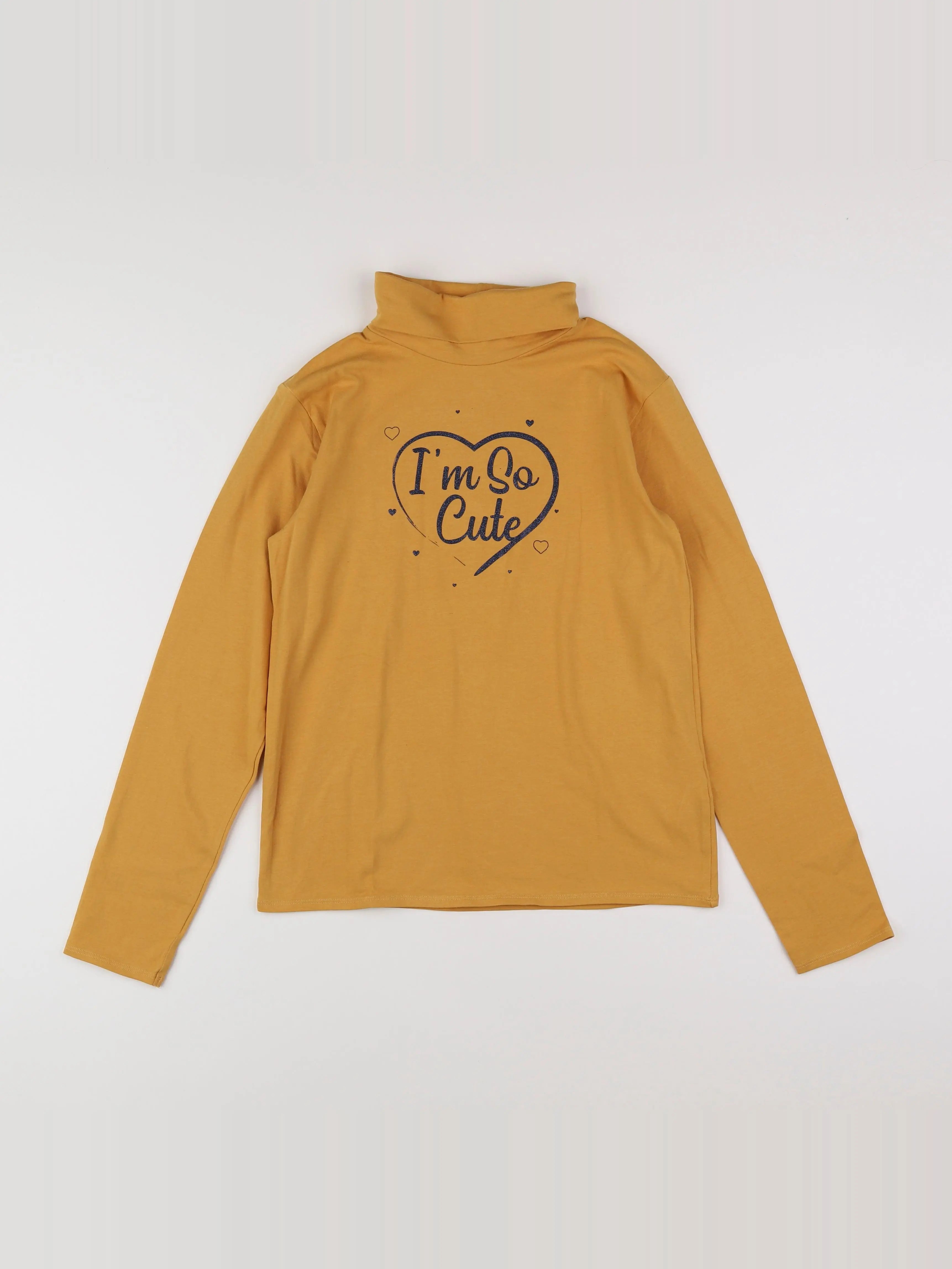 Vertbaudet - sous-pull jaune - 14 ans